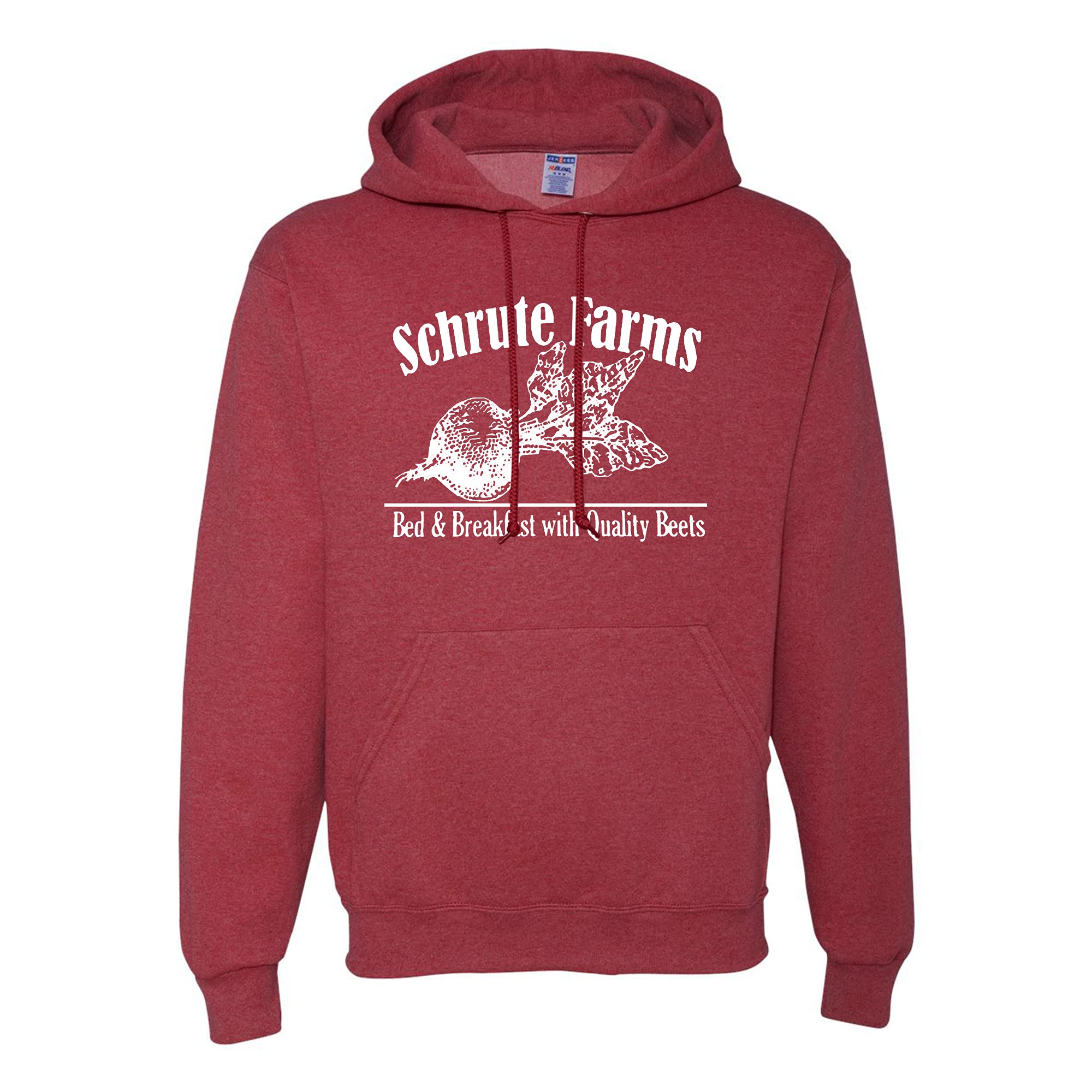 Wild Custom Apparel Schrute Farms Pop Culture Graphic Men's Hoodies - Stylish & Comfortable Pullover for Casual Wear, Street Fashion & Fan Merchandise