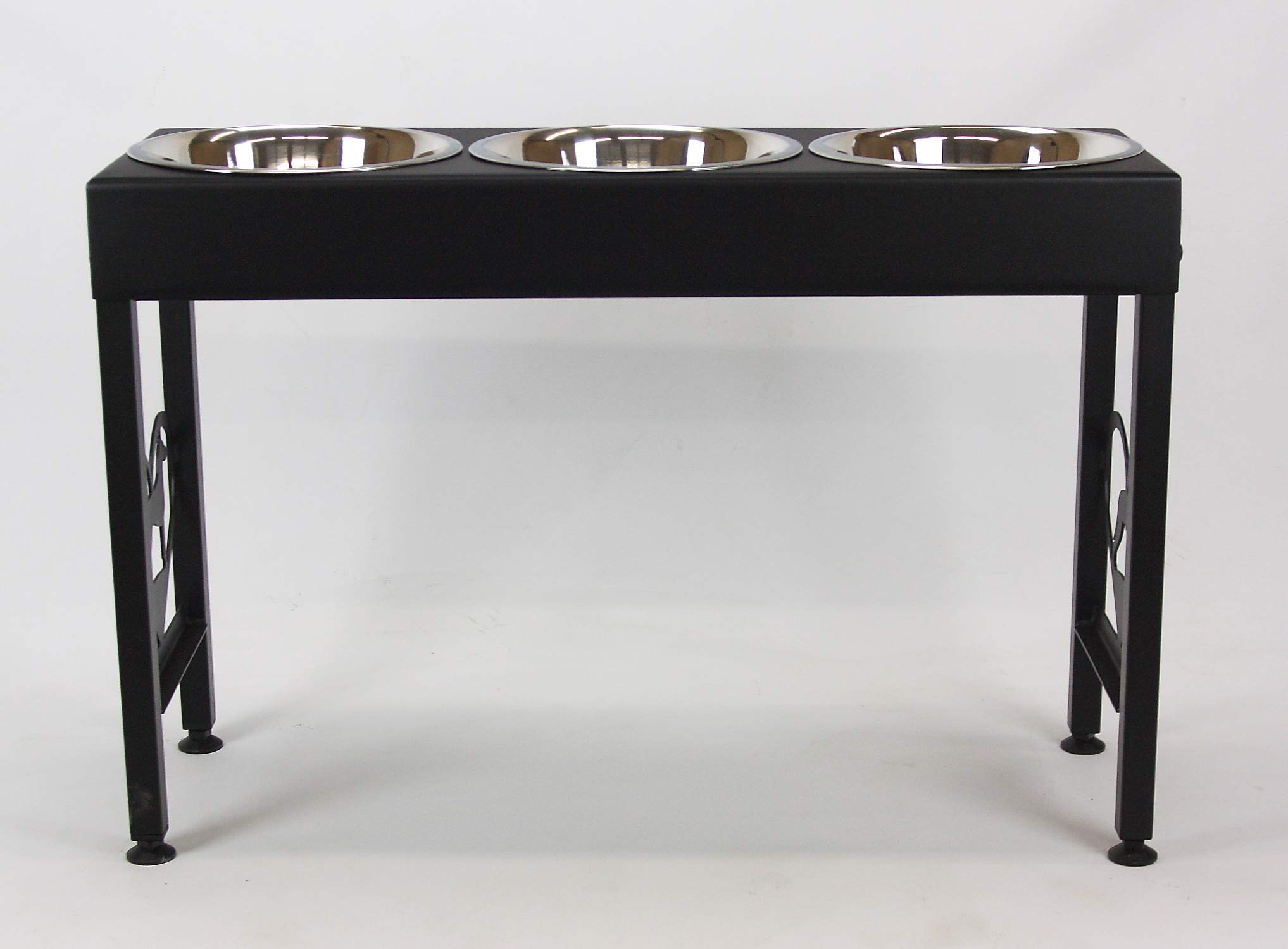 Great Dane Elevated Triple Dish Feeder Stand - 21