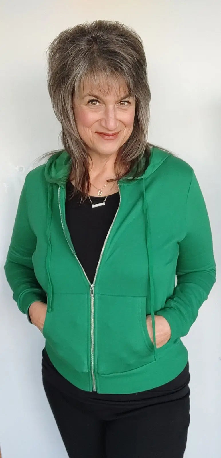 Stylish Green Long Sleeve Vest Top for Women - Lightweight Layering Piece for Fall & Winter Fashion | Perfect for Office Wear, Casual Outfits and Outdoor Activities