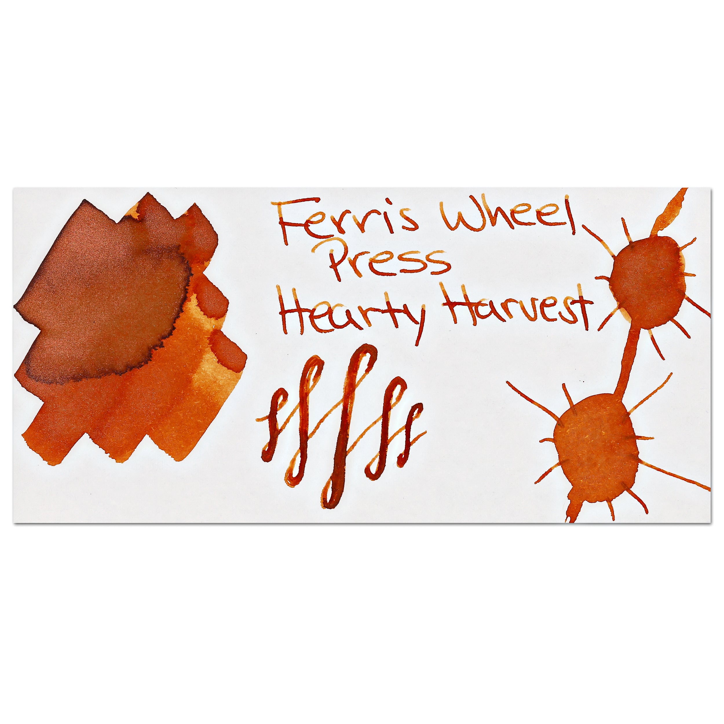 Hearty Harvest Shimmer Bottle Ink by Ferris Wheel Press - 38mL Fountain Pen Ink for Calligraphy, Journaling & Artistic Writing