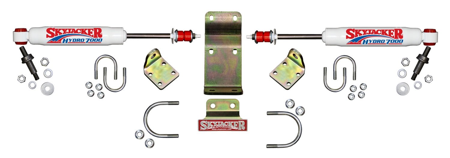 Skyjacker 7203 Dual Steering Stabilizer Kit for Trucks & SUVs – Improves Handling & Reduces Vibration on Rough Roads & Off-Road Adventures