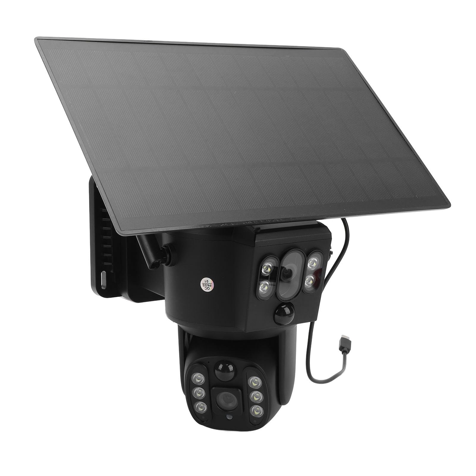 Annadue 8MP 4K Solar Security Camera with 2-Way Audio, Human Detection, Full Color Night Vision, IP55 Weatherproof - Wireless Outdoor Security Camera for Home, Yard, and Business Surveillance (Ideal for Front Door, Backyard, and Garage Monitoring)