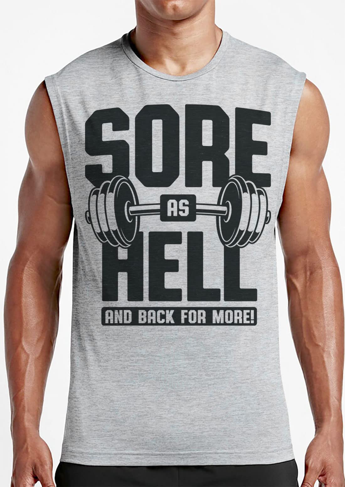 Funny Gym Muscle Tank Tops for Men - Sleeveless Workout & Lifting Shirts - Graphic Fitness Apparel for Gym, Bodybuilding & Casual Wear