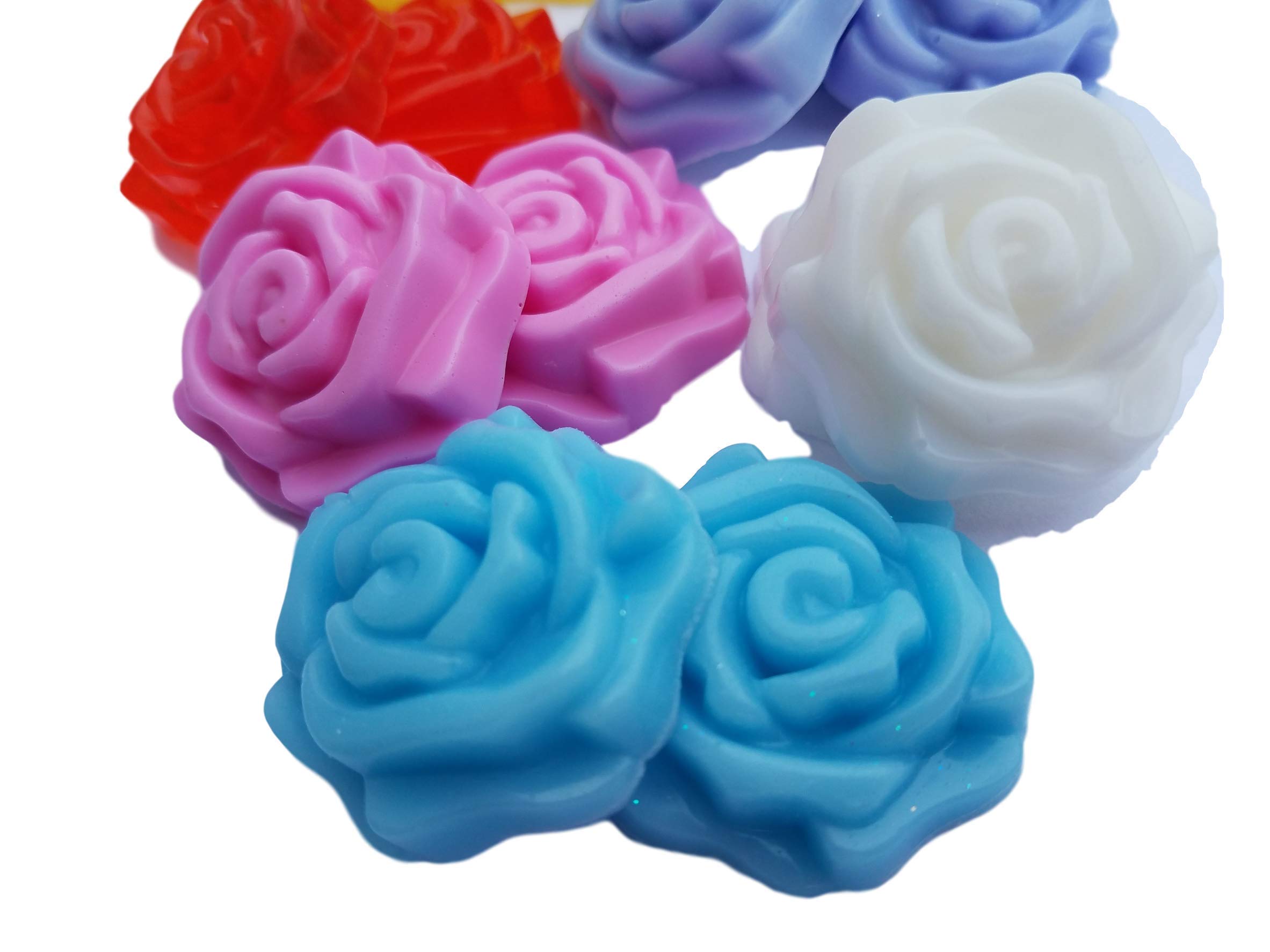 Custom Made Rose Floral Wedding Favors - Elegant Bridal Shower Guest Soap Gift Set (Pack of 25) - Perfect for Wedding Receptions, Bridal Parties & Anniversary Celebrations