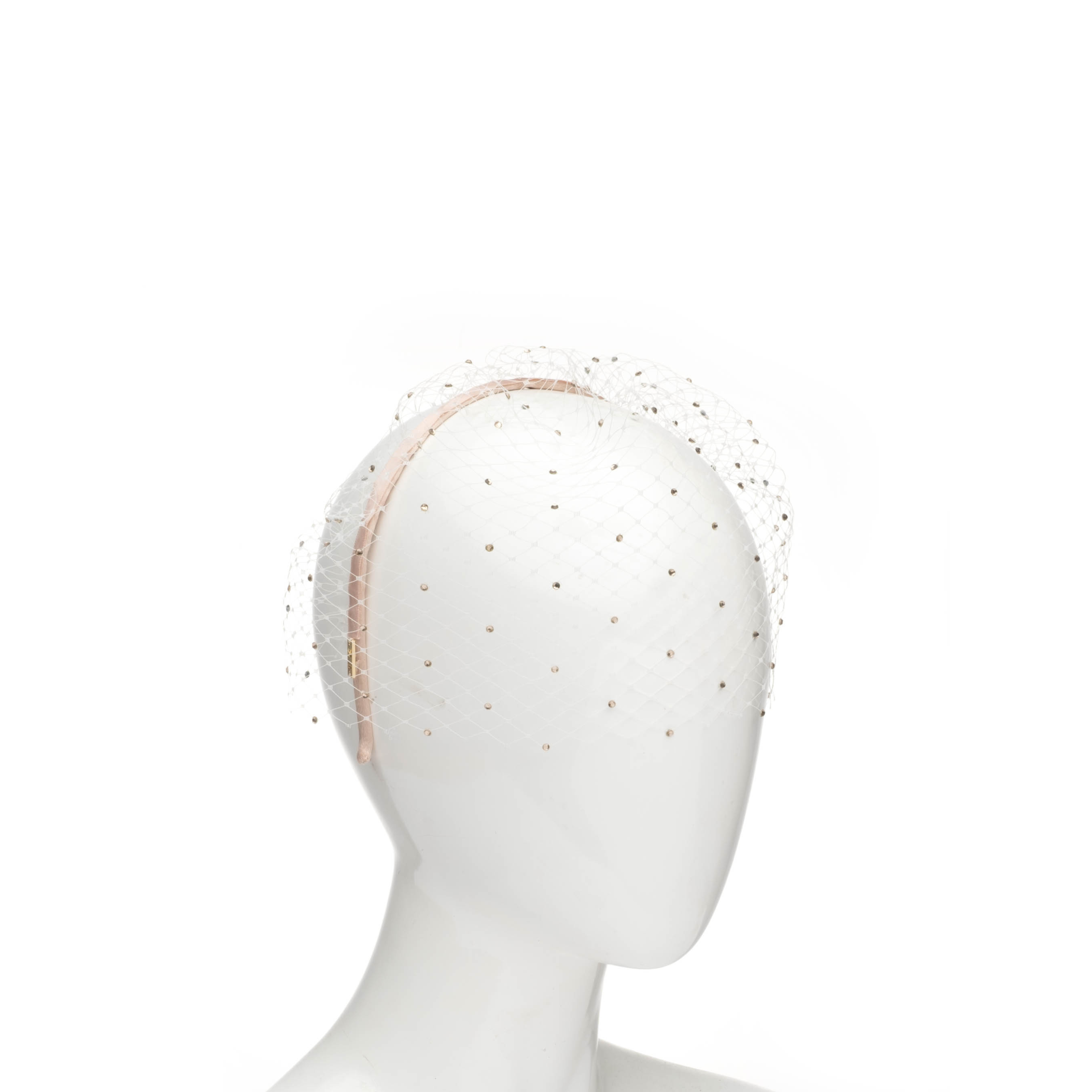 Halsey Satin Birdcage Veil - Elegant Wedding Face Cover with Delicate Lace Trim | Perfect for Bridal Accessories, Vintage Themed Weddings & Photo Shoots