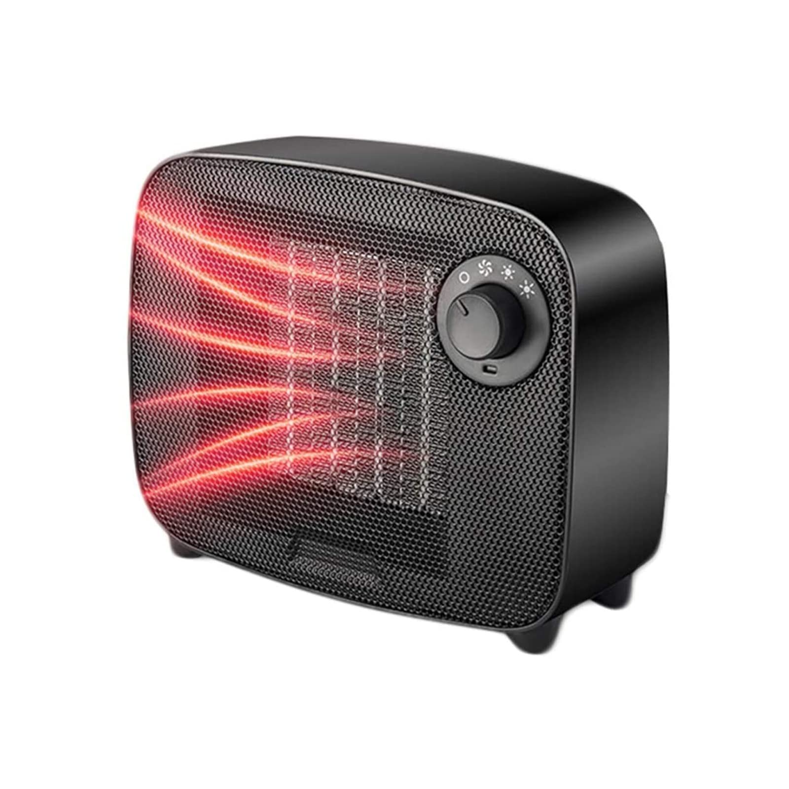 WYKDL Electric Space Heater - Silent Desk Heater with 2-Second Fast Heating, Portable Fan Circulator & Air Cooler for Home, Office & Kitchen (Black) - Perfect for Winter Warmth & Year-Round Comfort