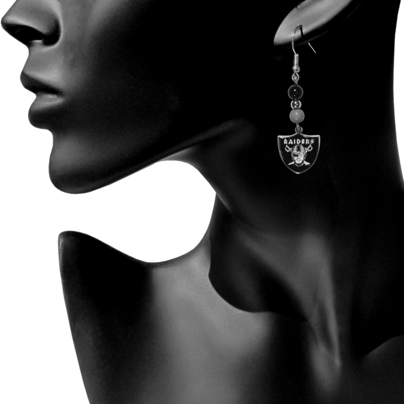 NFL Team Bead Dangle Earrings for Women - Football Fan Jewelry for Game Day, Tailgating & Sports Events