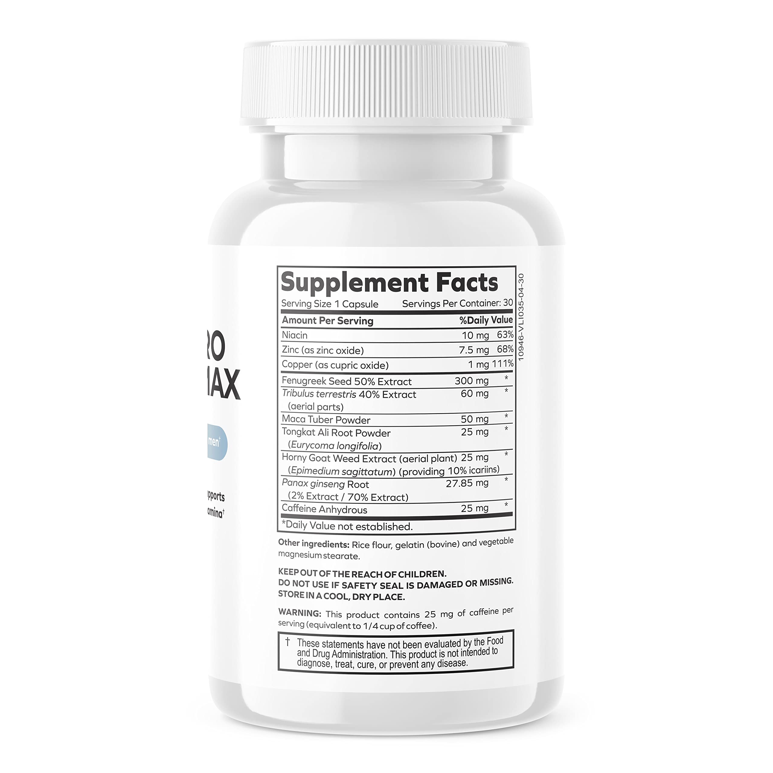 Testpro Testosterone Booster for Men - Natural Supplement with Fenugreek, Tribulus & Maca Root - Enhance Energy, Muscle Growth & Vitality - Ideal for Workout, Gym & Active Lifestyle
