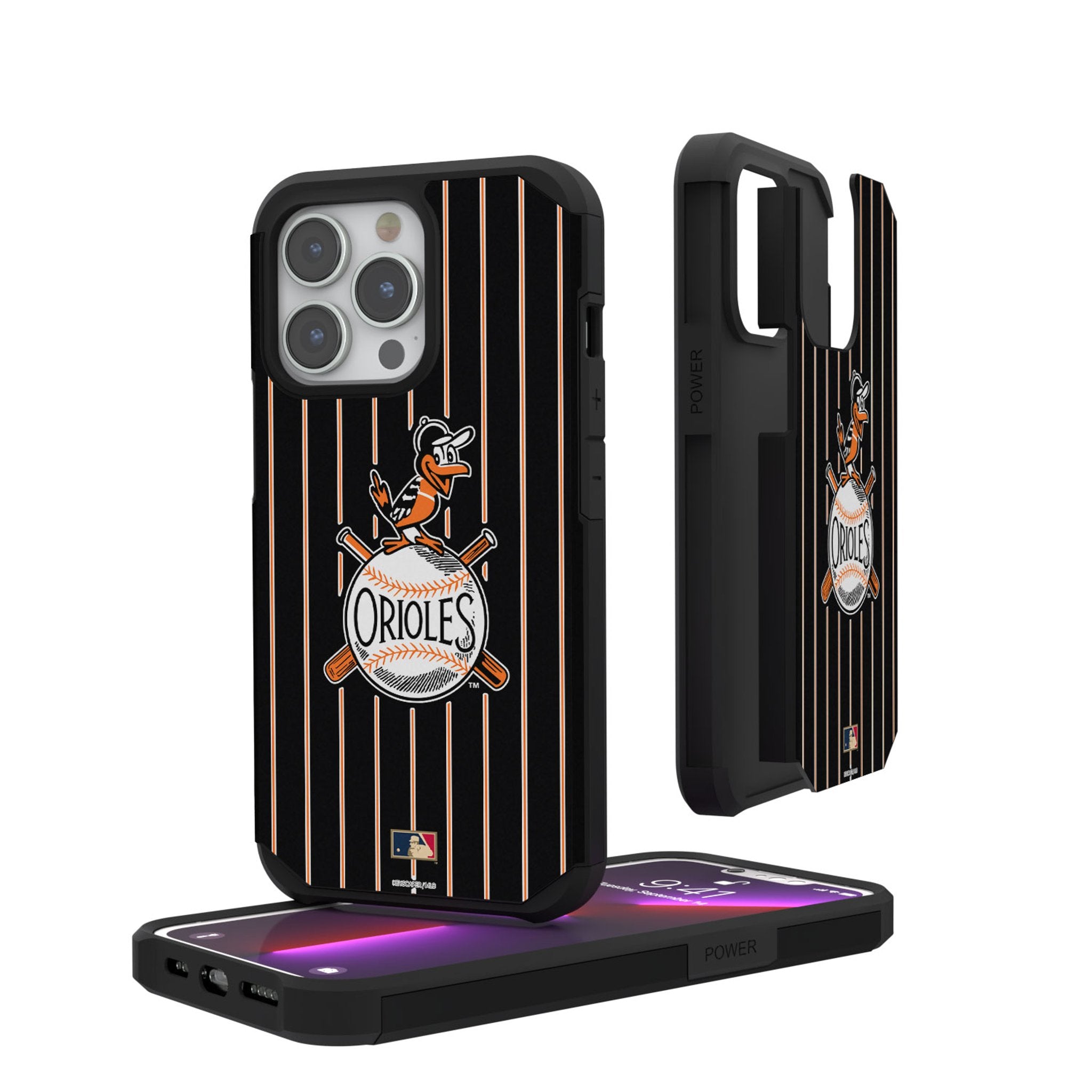 Baltimore Orioles 1954-1963 Cooperstown Collection Pinstripe Rugged Phone Case - Durable Protection for Baseball Fans at Games & Outdoor Events