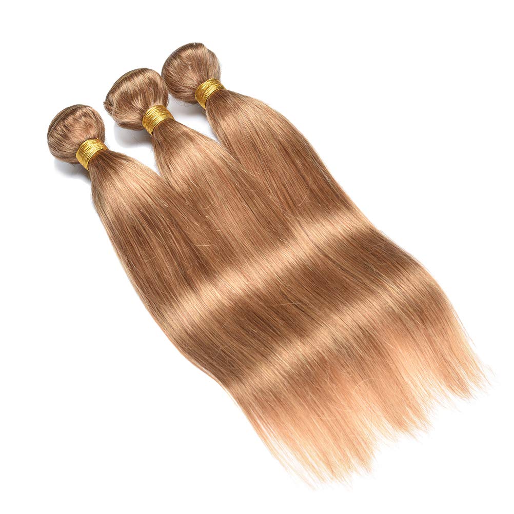 100% Unprocessed Virgin Human Hair Extensions - WOME Peruvian Straight Hair 3 Bundles (16