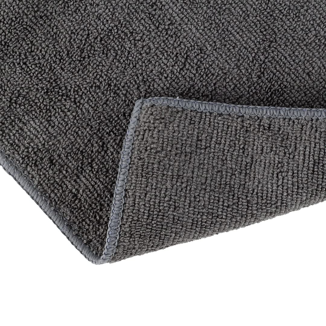 Restaurantware Clean Tek Professional 16x16 Inch Microfiber Cleaning Cloths - 100 Lint-Free, Highly Absorbent, Non-Abrasive Gray Towels for Kitchen, Restaurant, and Home Use - Reusable Multi-Purpose Cleaning Rags for Countertops, Glass, and Stainless Steel