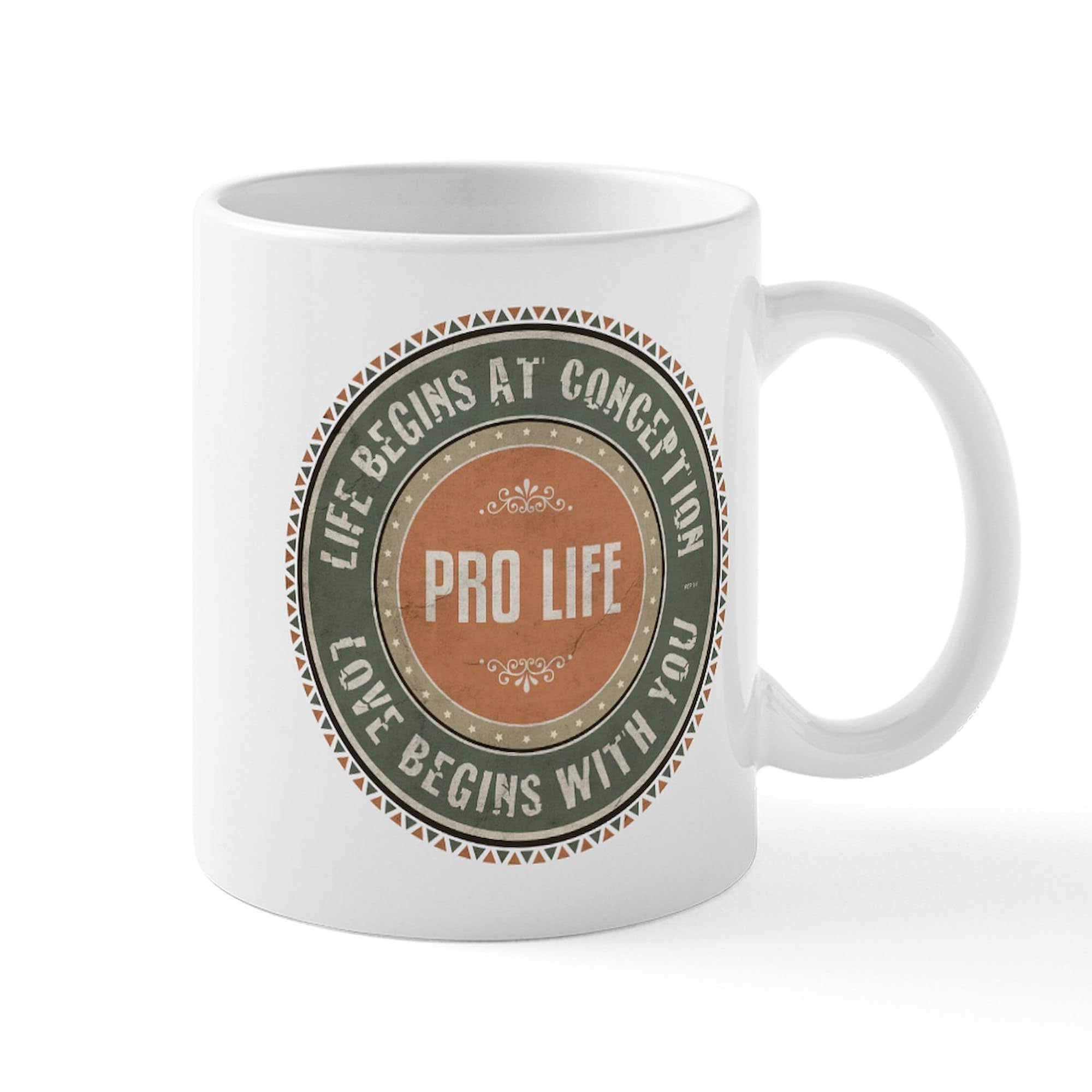 Pro Life Ceramic Coffee Mug 11 oz (325 ml) - Perfect for Tea, Hot Cocoa & Office Use - CafePress