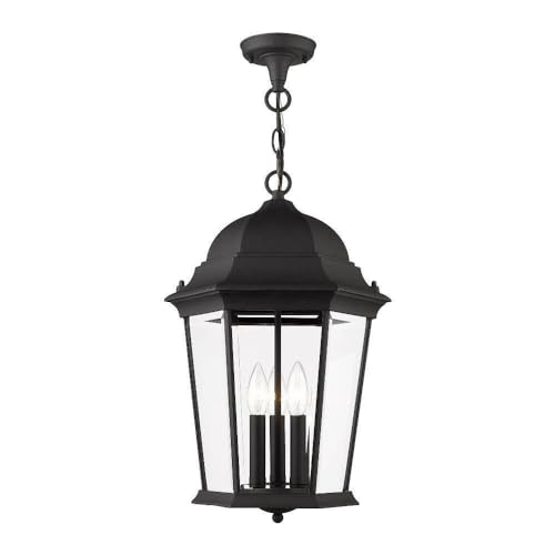 Livex Lighting 7569-14 Hamilton 3-Light Outdoor Hanging Pendant - 12.5