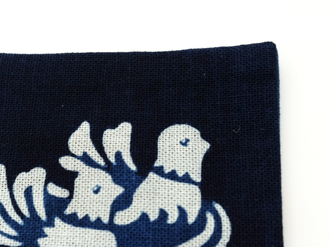 Premium Kosoen Natural Indigo Dyed Coasters Set of 4 - Handmade Japanese Style Table Protectors for Hot & Cold Drinks - Perfect for Home, Office, and Cafe Use