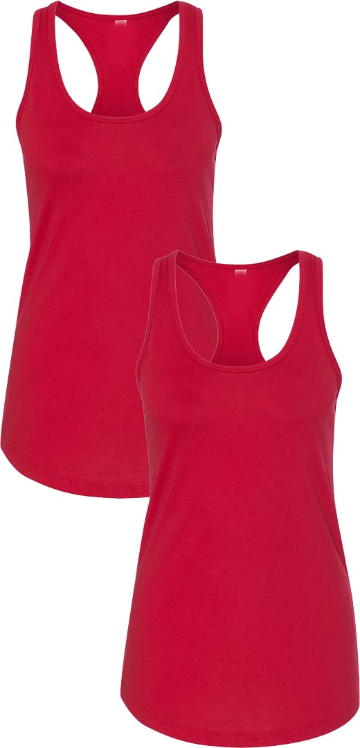 NEXT LEVEL APPAREL Women's Racerback Tank Top - Soft Breathable Workout Shirt (N1533) | Gym, Yoga & Running Essential