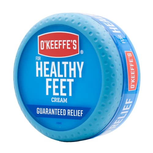 O'Keeffe's Healthy Feet Foot Cream for Dry Cracked Feet - 3.2 oz Moisturizing Foot Care Treatment - Pack of 1 - Ideal for Heel Crack Repair & Overnight Foot Hydration