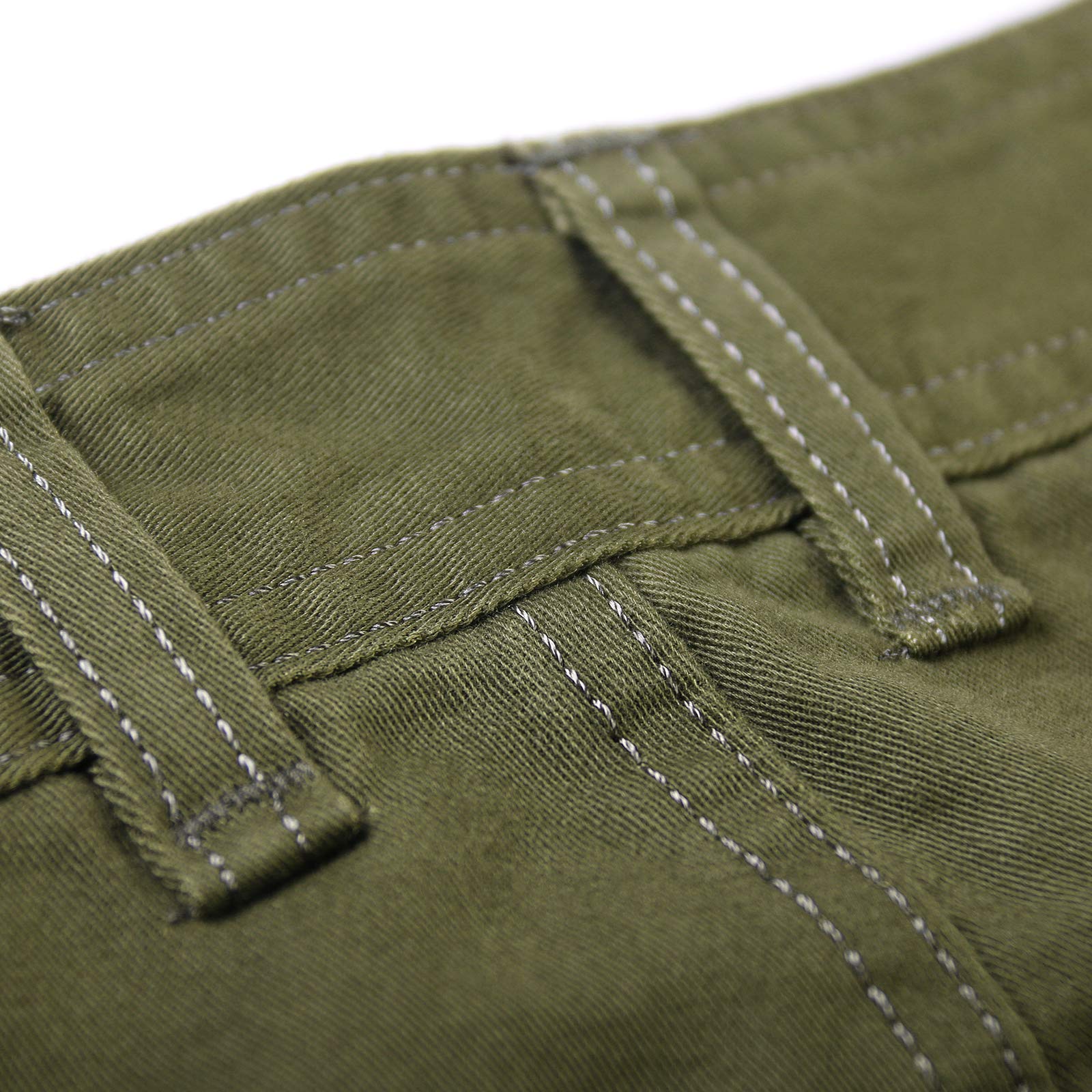 OCHENTA Men's Cargo Shorts with Zipper Pockets - Summer Casual Military Outdoor Work Shorts (No Belt) - Perfect for Hiking, Camping & Everyday Wear