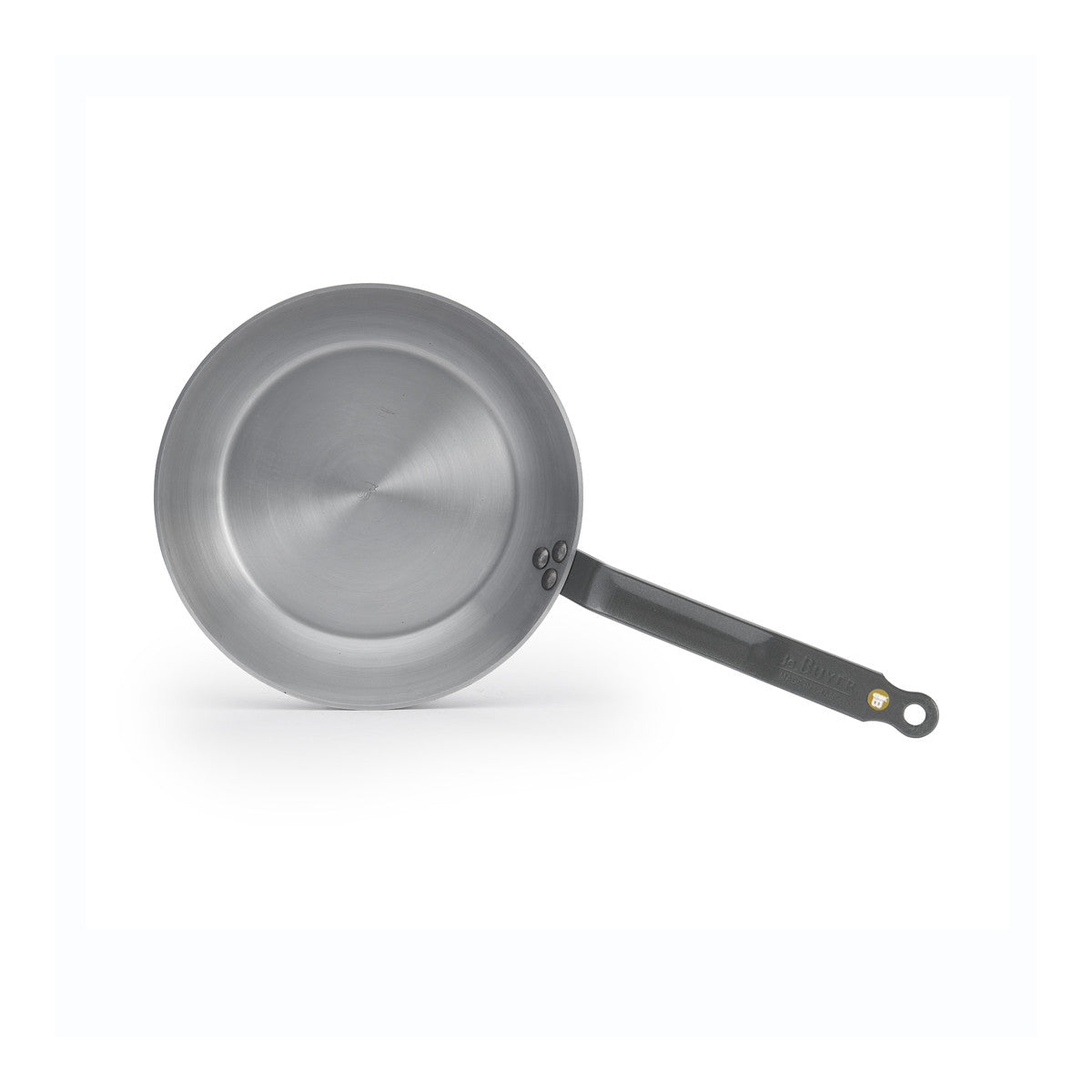 De Buyer Mineral B 10.25 Inch Round Fry Pan - Carbon Steel French Skillet for Searing, Frying & Cooking - Perfect for Steak, Eggs & Pancakes