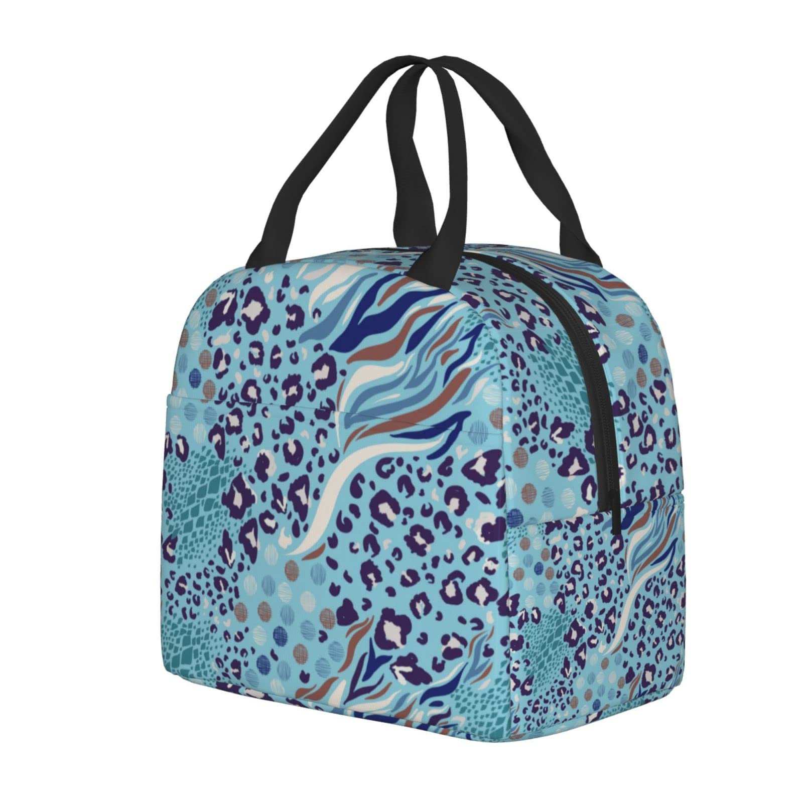 Insulated Animal Skin Lunch Box - Reusable Lunch Tote Bag for Women & Men | Perfect for Office, Camping, Hiking, Picnic, Beach & Travel | Keep Food Fresh On-The-Go