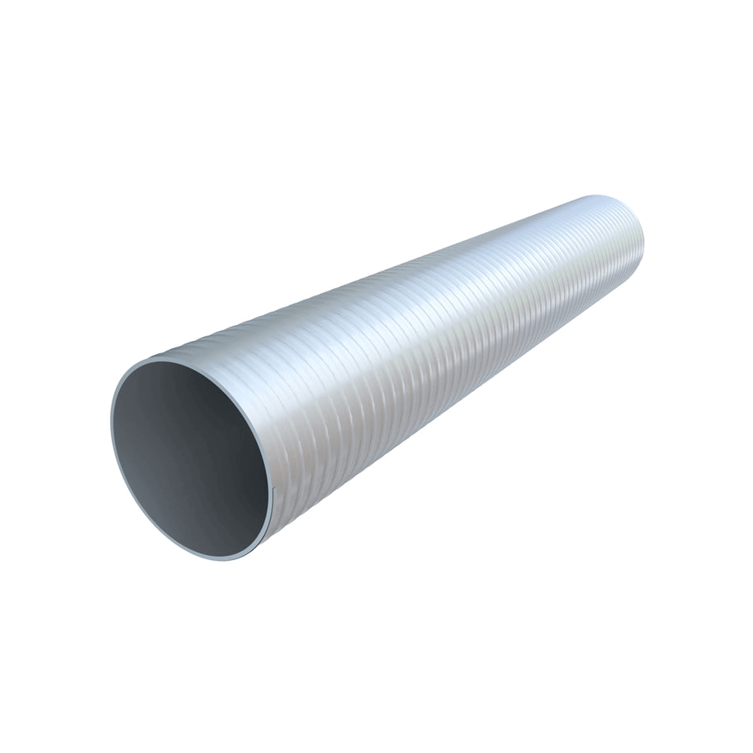 Alien Hydroponics Pipe 5 - 120cm Silver Spiral Grow Tube for Indoor Gardening, Hydroponic Systems & Vertical Farming - Special Order