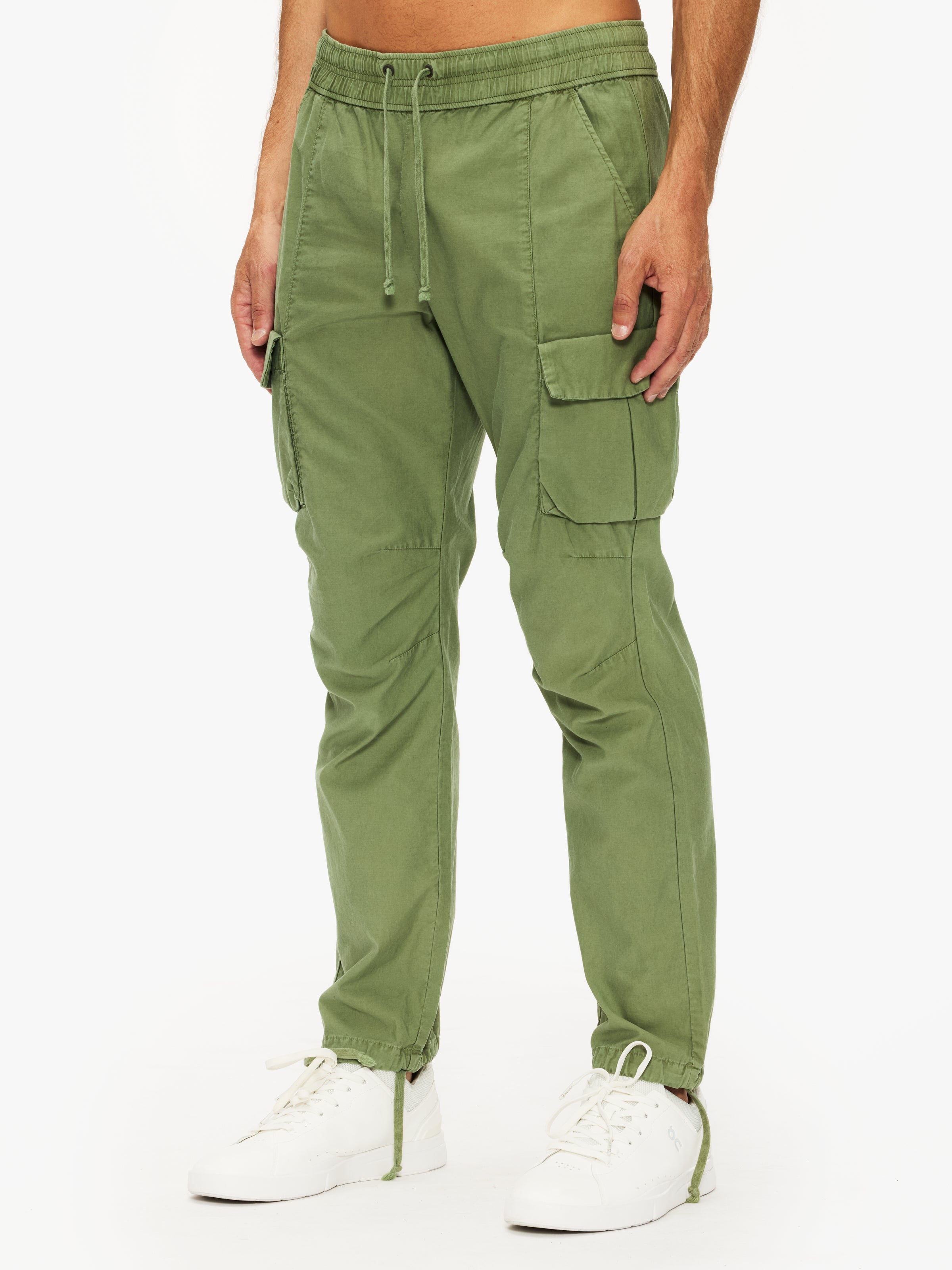 John Elliott Back Sateen Cargo Pants for Men - Stylish Military-Inspired Utility Pants with Multiple Pockets | Perfect for Casual Wear, Outdoor Adventures & Street Fashion