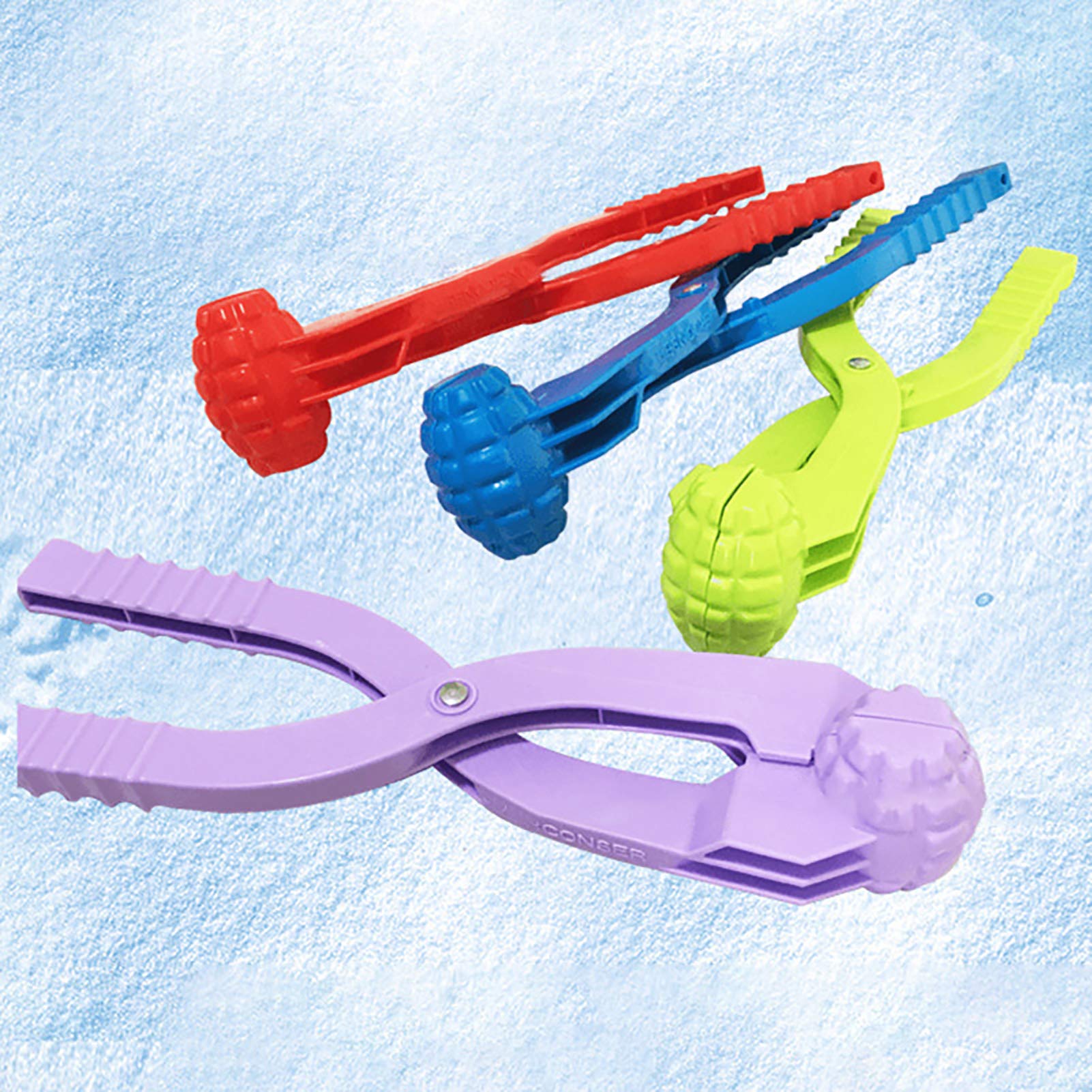 Pineapple Snowball Maker - Hand Grenade Style Snowball Clip for Kids Outdoor Winter Play | Fun Snowball Fight Toy for Backyard, Park & Snow Day Activities