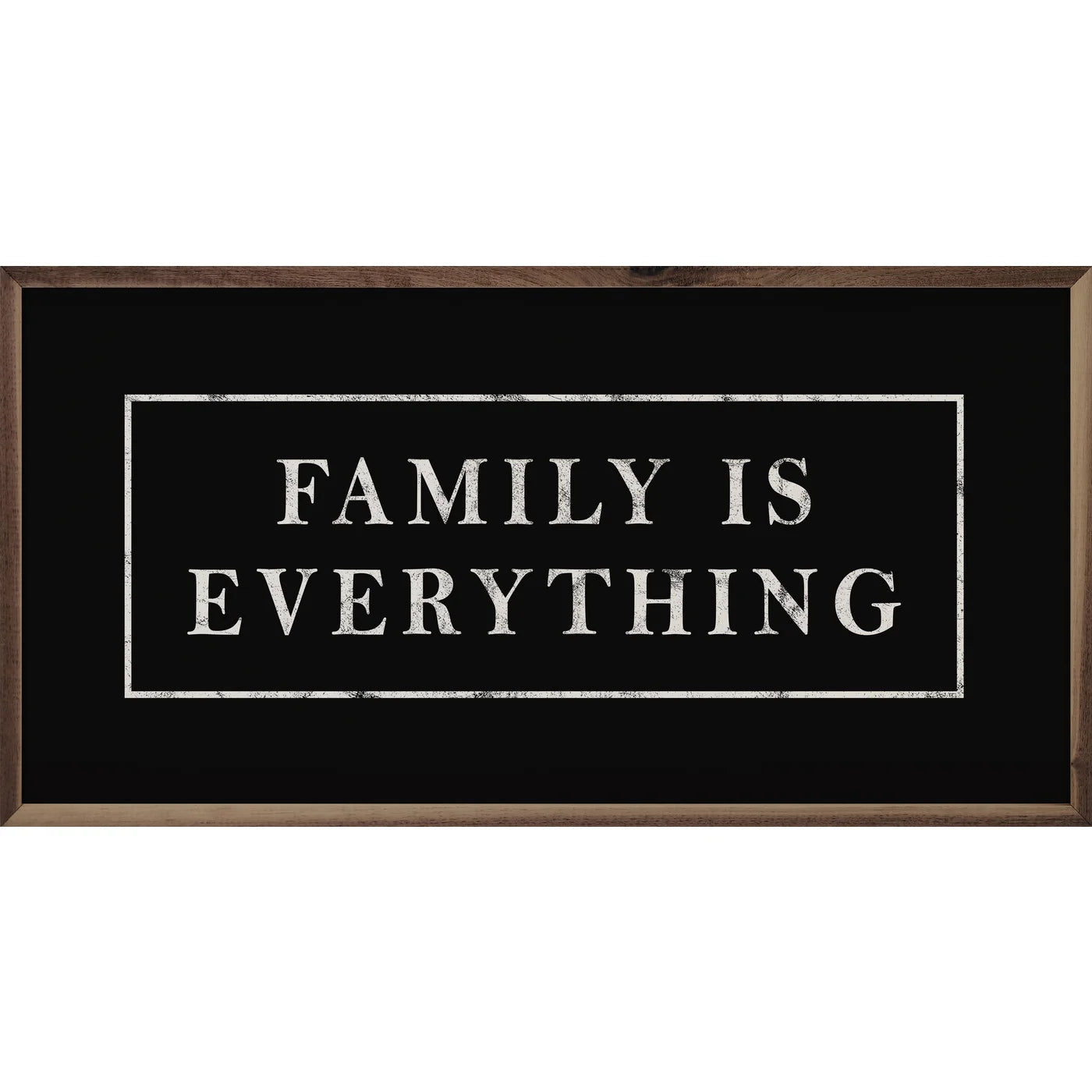 Family Is Everything Wood Framed Print - Inspirational Home Decor for Living Room, Bedroom & Office - Perfect Gift for Family & Friends