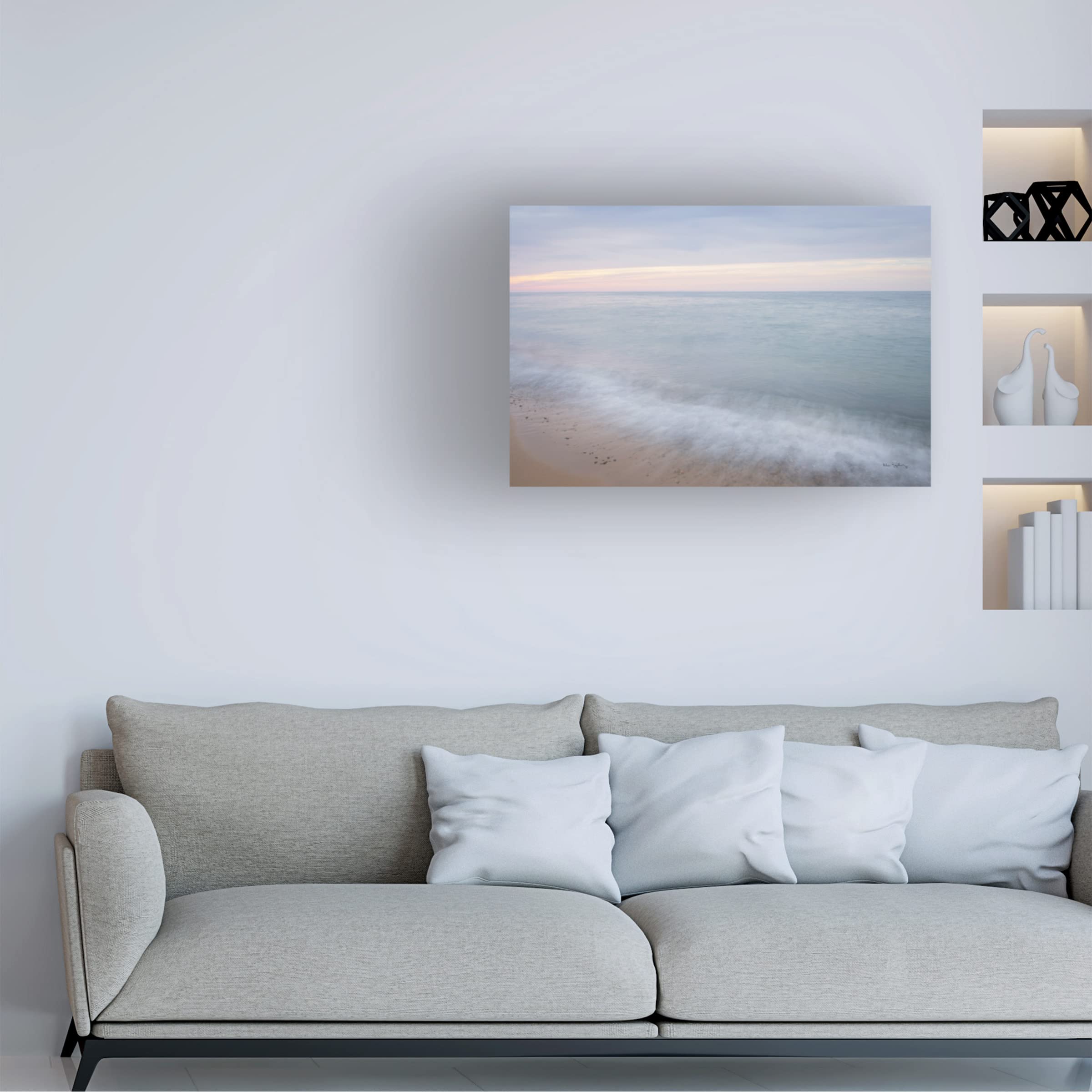 Alan Majchrowicz Lake Superior Beach I Canvas Art Print - Stunning Waterfront Landscape Wall Decor for Living Room, Bedroom & Office - Trademark Fine Art Collection