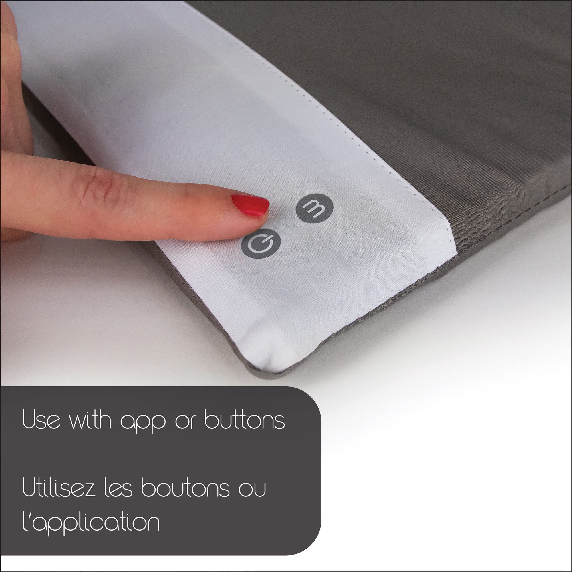 Baby Brezza Smart Soothing Mat - Vibrating Baby Mat with Calming Sounds & Gentle Vibrations for Newborns 0-12 Months, Grey - Perfect for Nursery, Bedtime & Soothing Fussy Babies to Sleep