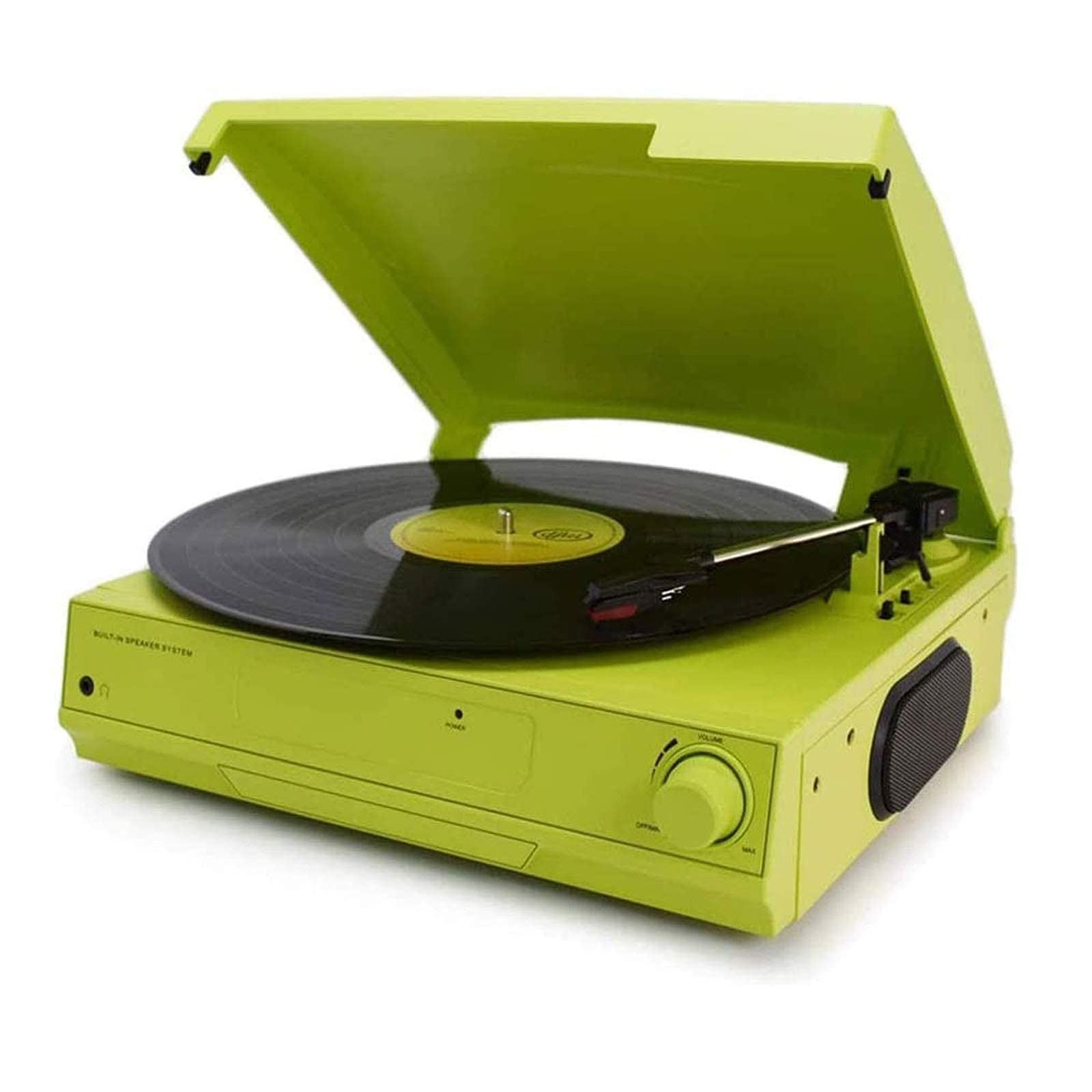 Vintage Bluetooth Vinyl Record Player with Built-in Speaker - Retro LP Turntable for Home, Living Room, and Office - Perfect for Music Lovers & Vintage Decor Enthusiasts