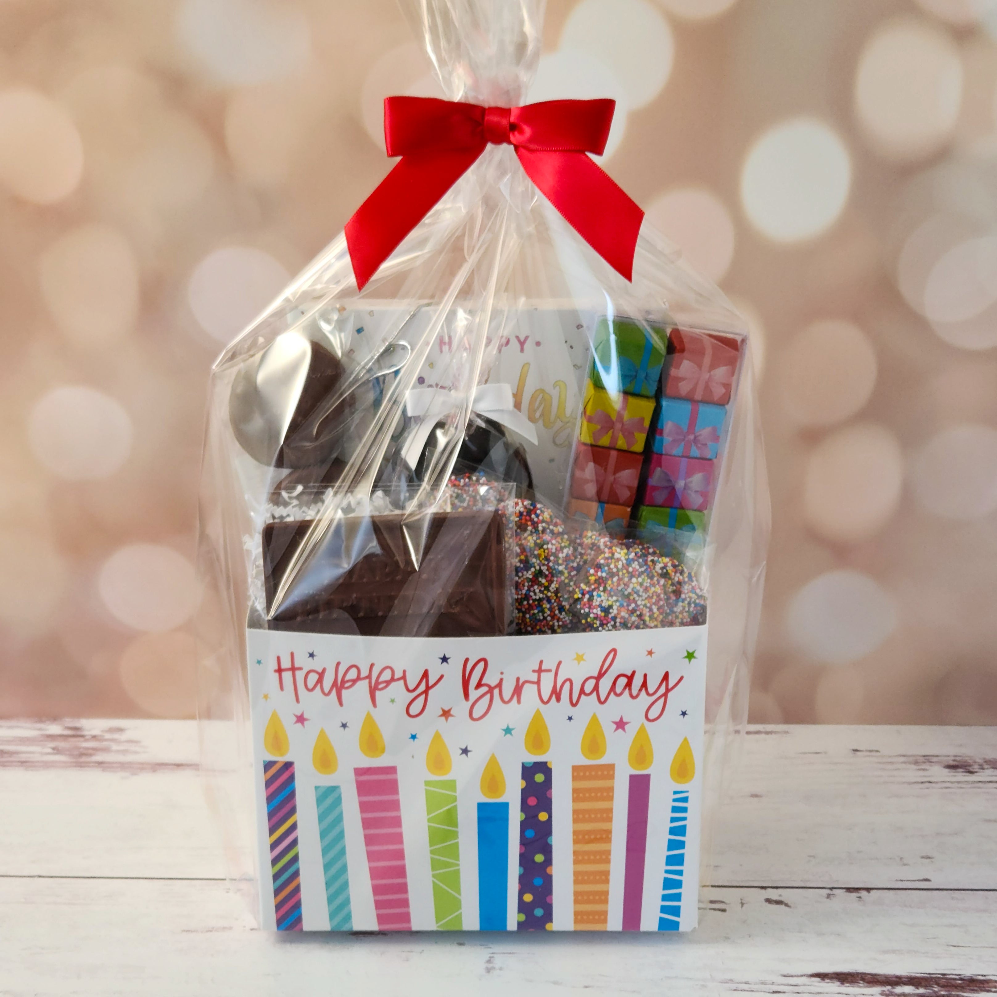 Happy Birthday Gift Basket for Women & Men - Thoughtful Present for Birthday Parties, Anniversaries & Special Occasions