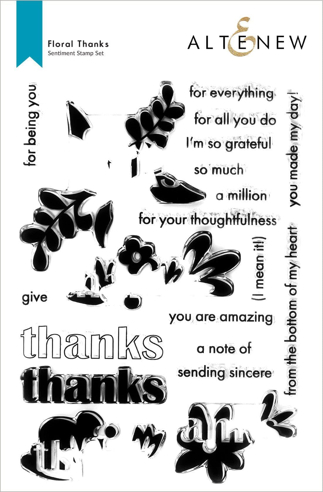 Floral Thank You Cards - Elegant Greeting Cards for Appreciation & Gratitude - Perfect for Weddings, Birthdays, and Special Occasions