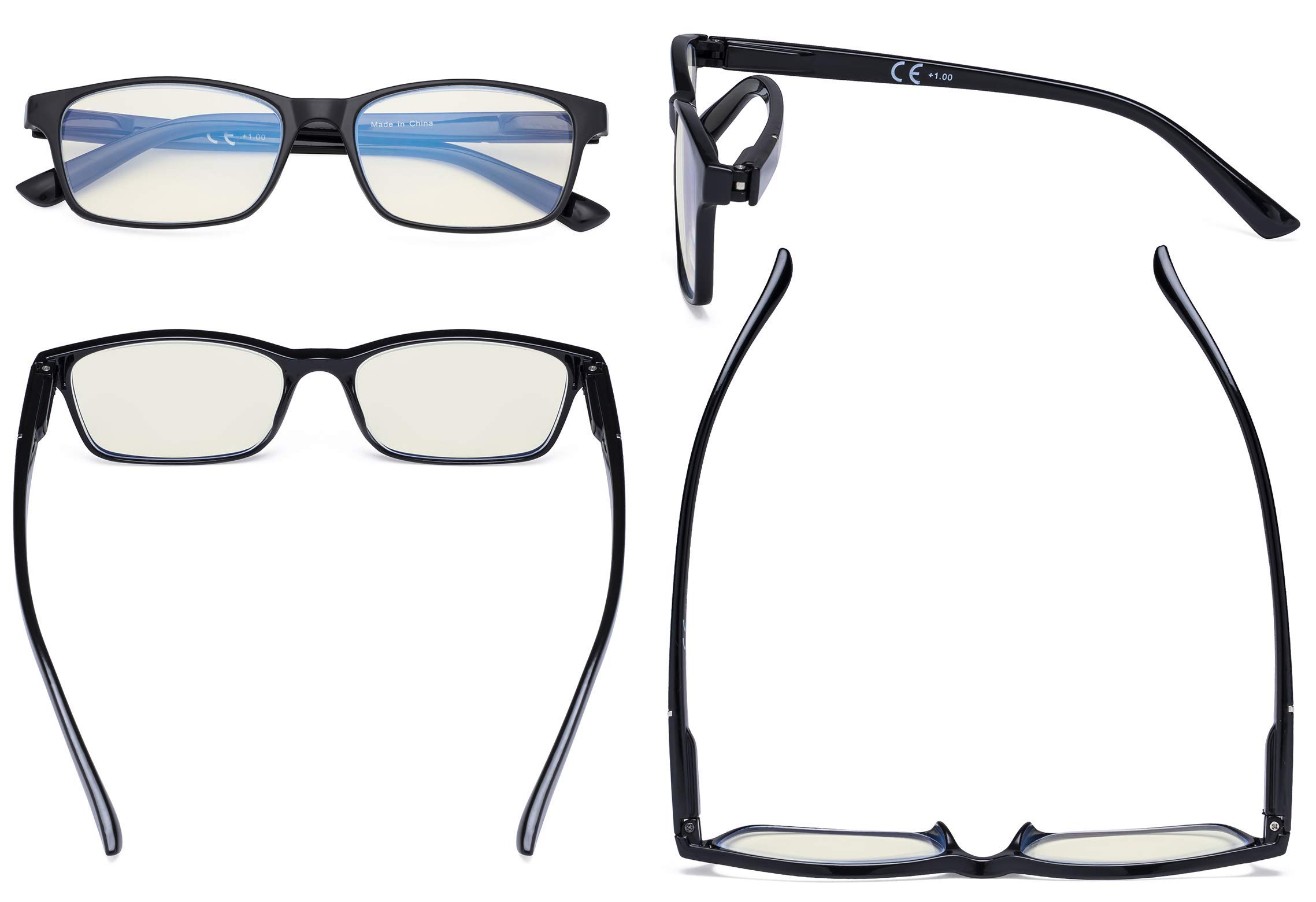 Blue Light Blocking Glasses for Women & Men - Anti UV & Screen Glare Computer Glasses for Digital Eye Strain Relief - Perfect for Office Work, Gaming & Nighttime Screen Use