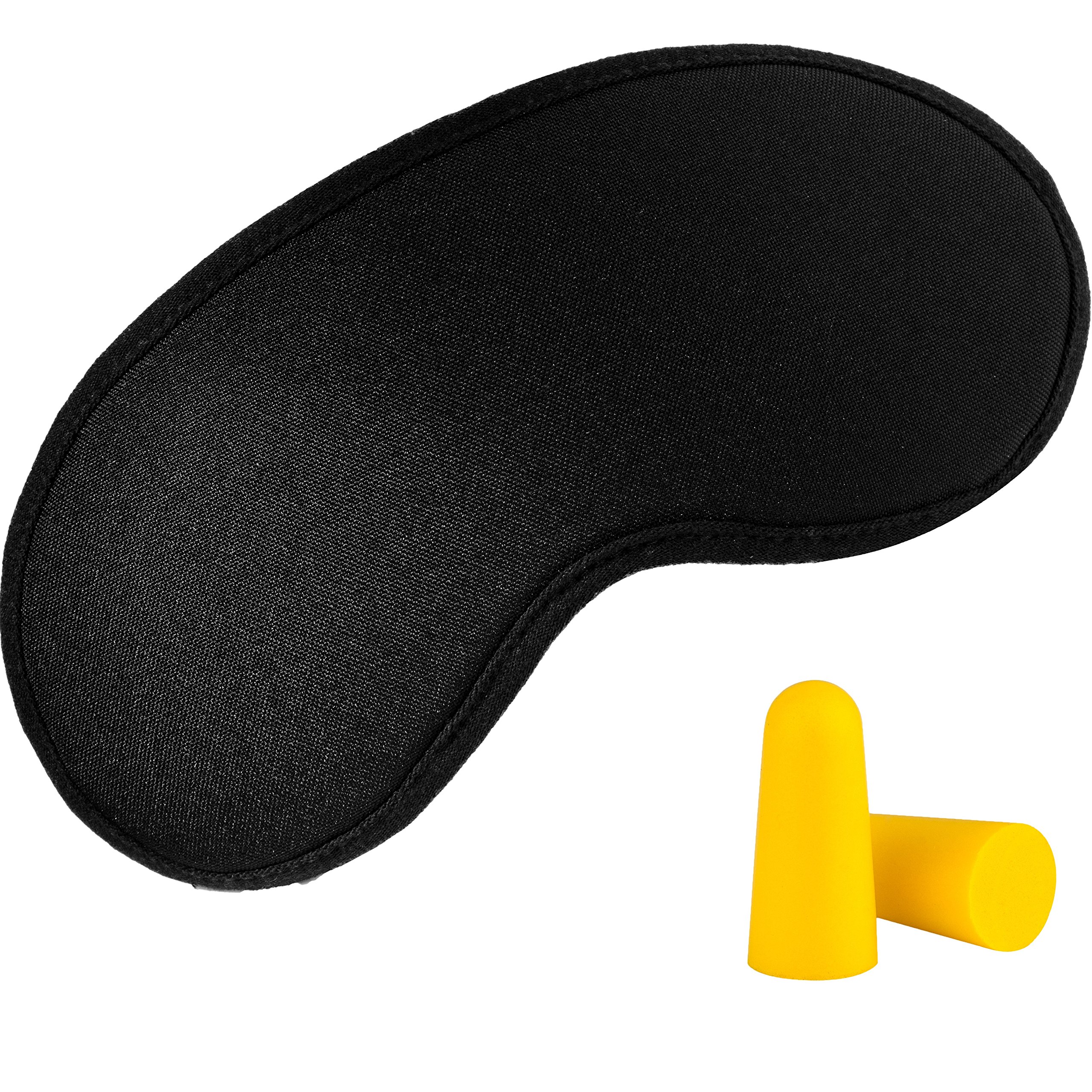 Best Sleep Mask for Women & Men - Black Eye Mask for Sleeping, Travel & Relaxation - Soft & Comfortable for Night Use & Naps