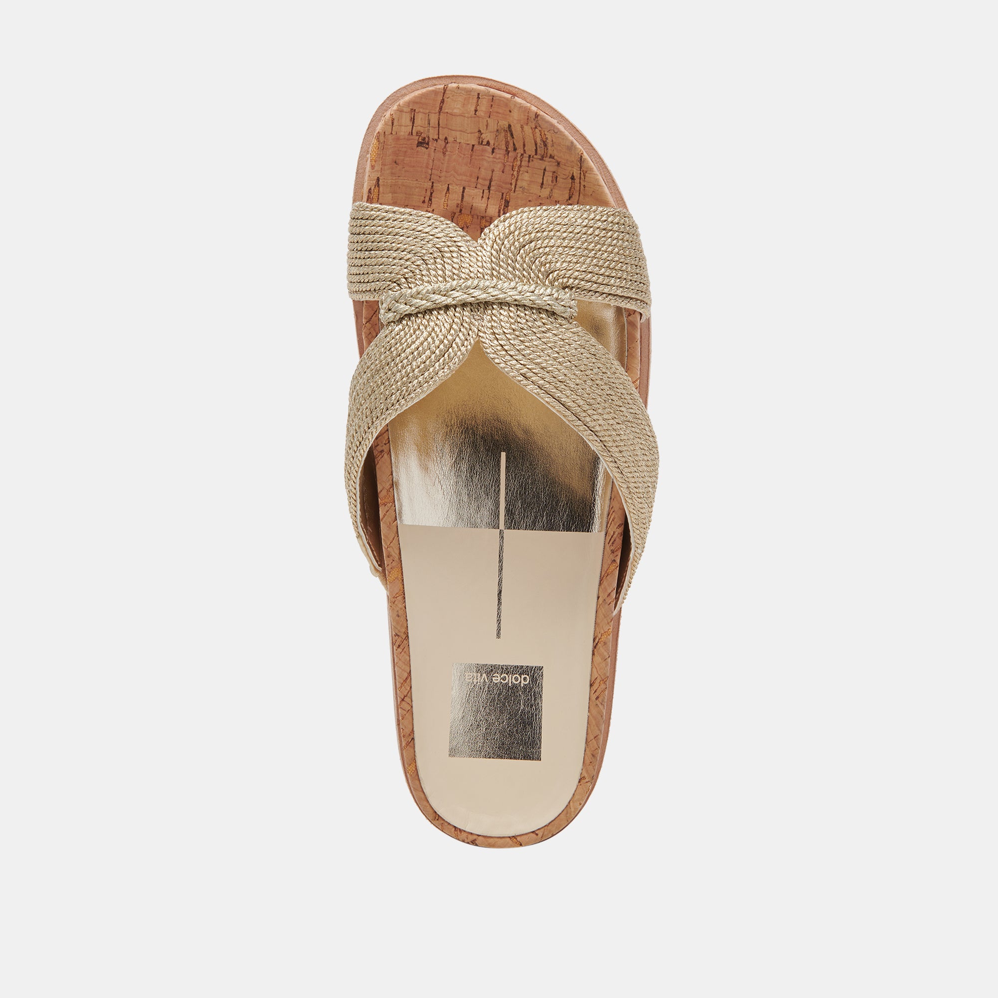 SELDA Women's Gold Raffia Sandals - Comfortable Beach Flip Flops for Summer, Vacation, and Outdoor Wear