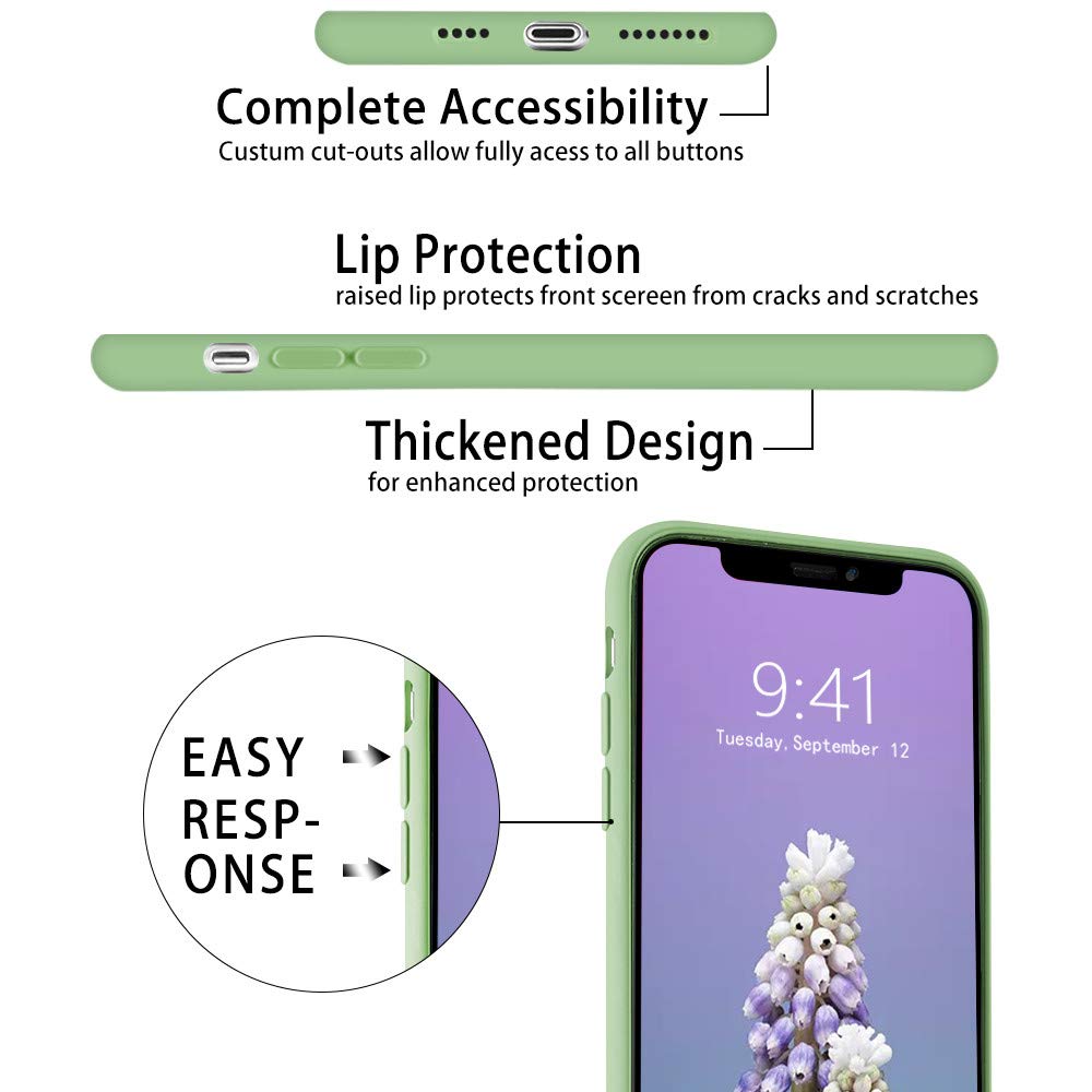 JOYLAND Mustard Green Silicone Case for iPhone 12 Mini - Cute Cat & Dog Paws Pattern, Flexible Soft TPU Bumper Cover | Perfect for Everyday Use, Gift Giving & Pet Lovers