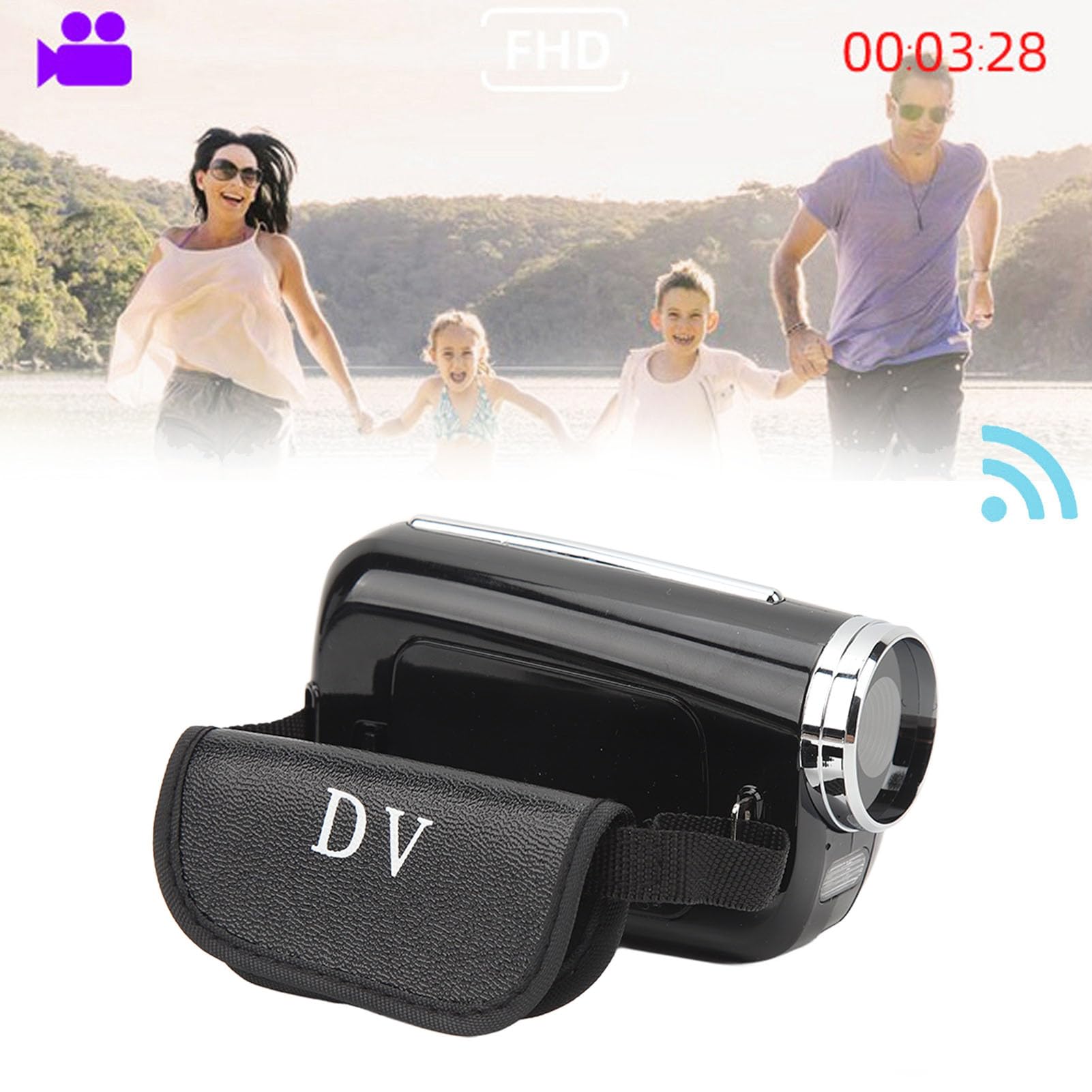 4K HD Video Camera Camcorder - 12MP Digital Camera with 4x Zoom, 1.8