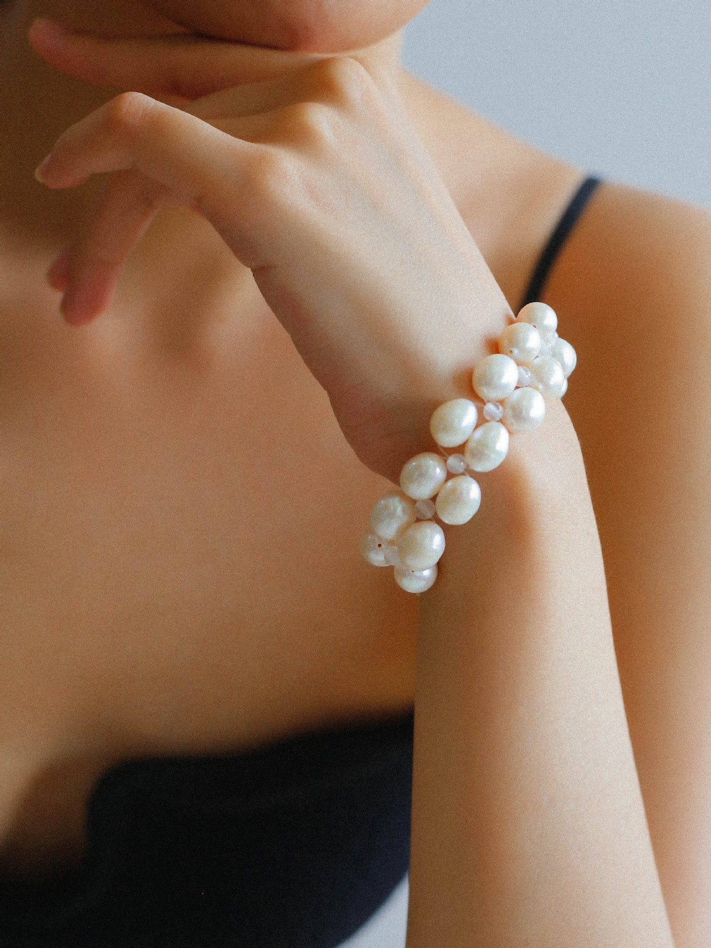 Double Layer Braided Freshwater Pearl Bracelet for Women - Elegant Handmade Jewelry Gift for Birthday, Anniversary & Special Occasions