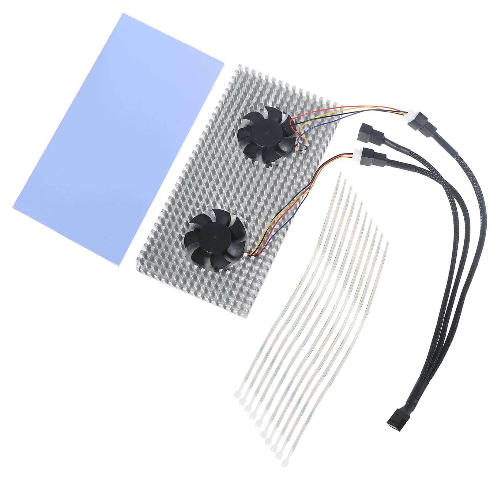 High Performance PWM Cooling Fan for GeForce RTX 3060/3080/3090 GPU - Aluminum Alloy Backplate Radiator with Quiet Operation | Perfect for Gaming PCs, Crypto Mining Rigs & High-End Graphics Workstations