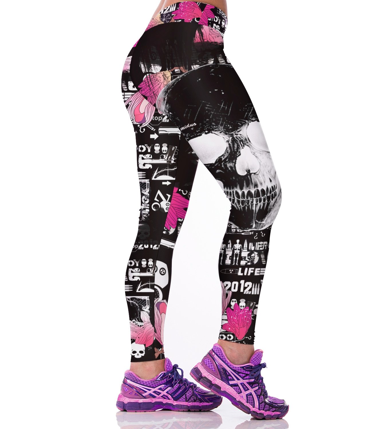 3D Printed High Waist Yoga Pants for Women - Breathable Workout Leggings for Running, Gym & Lounge Wear