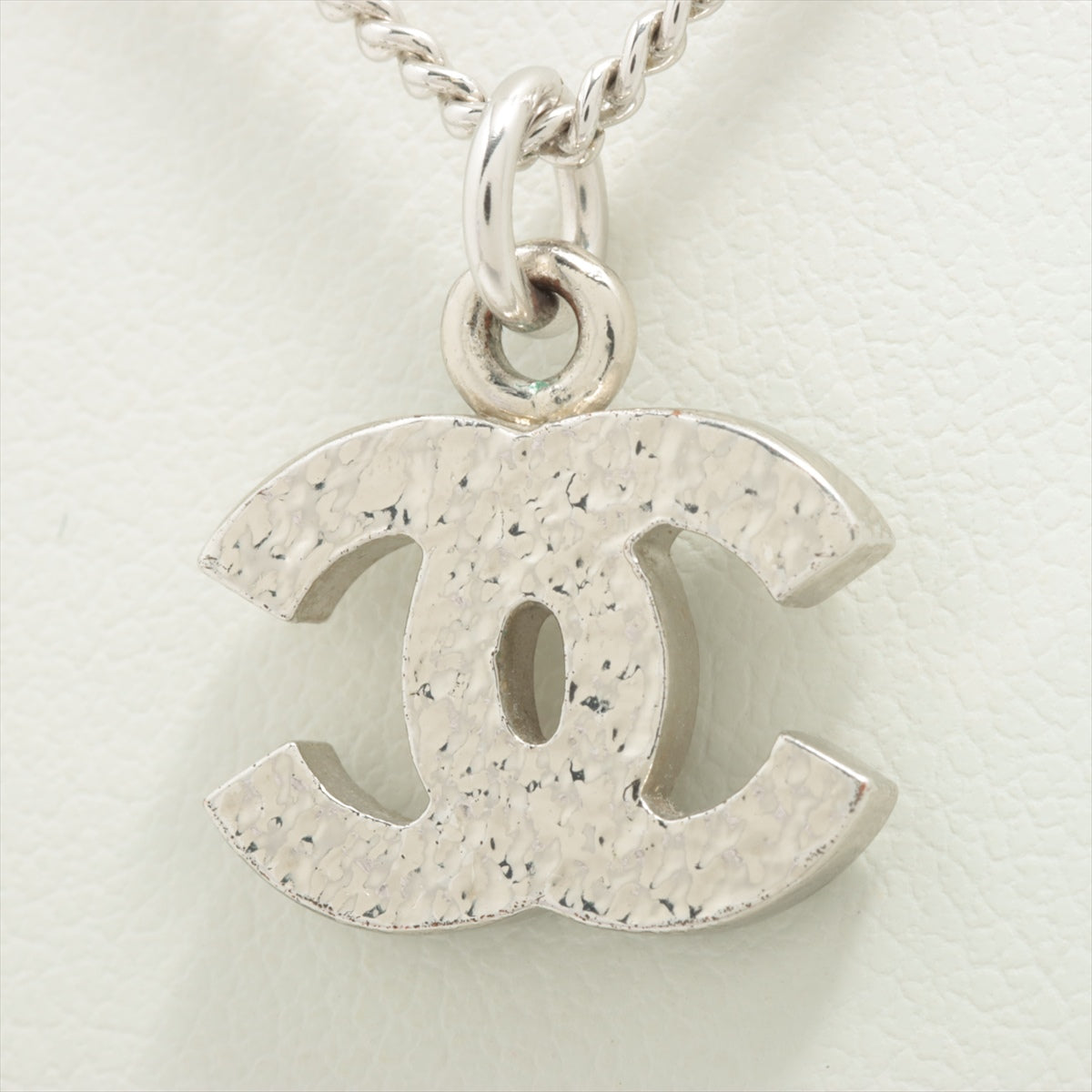 Chanel CC Silver Rhinestone Necklace - Elegant Costume Jewelry for Women | Perfect for Parties, Weddings & Special Occasions