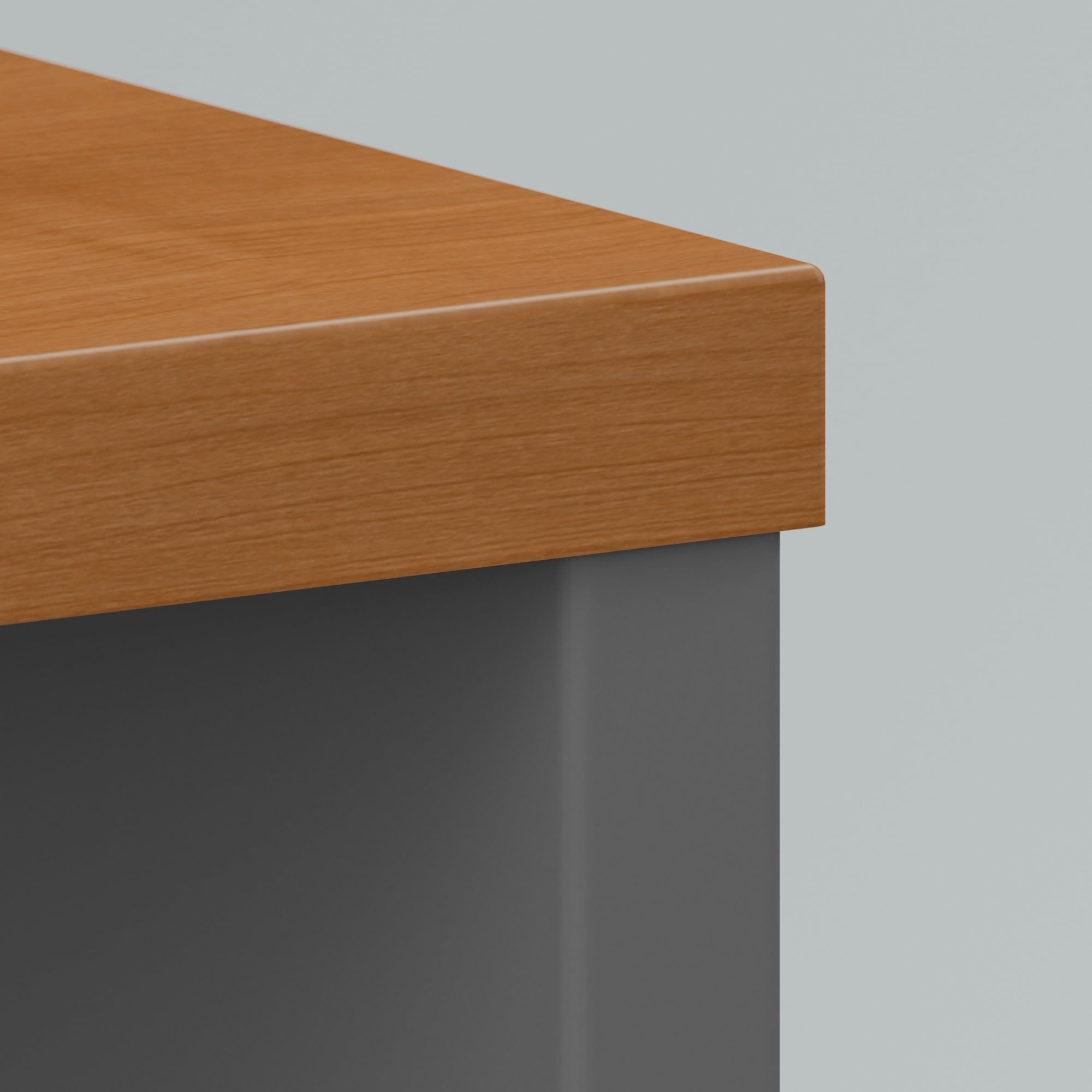 Bush Business Furniture Series C 72W Office Desk in Natural Cherry - Large Computer Desk for Home Office & Professional Workspace - Perfect for Remote Work, Study & Productivity