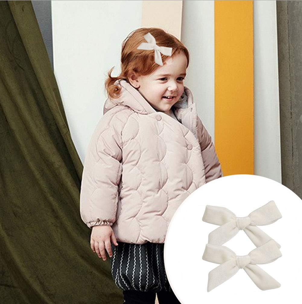 18 Pack Velvet Hair Clips with Bows - 9 Pairs Alligator Hair Barrettes for Girls, Toddlers & Teens - Soft Ponytail & Pigtail Hair Accessories for School, Parties & Everyday Styling