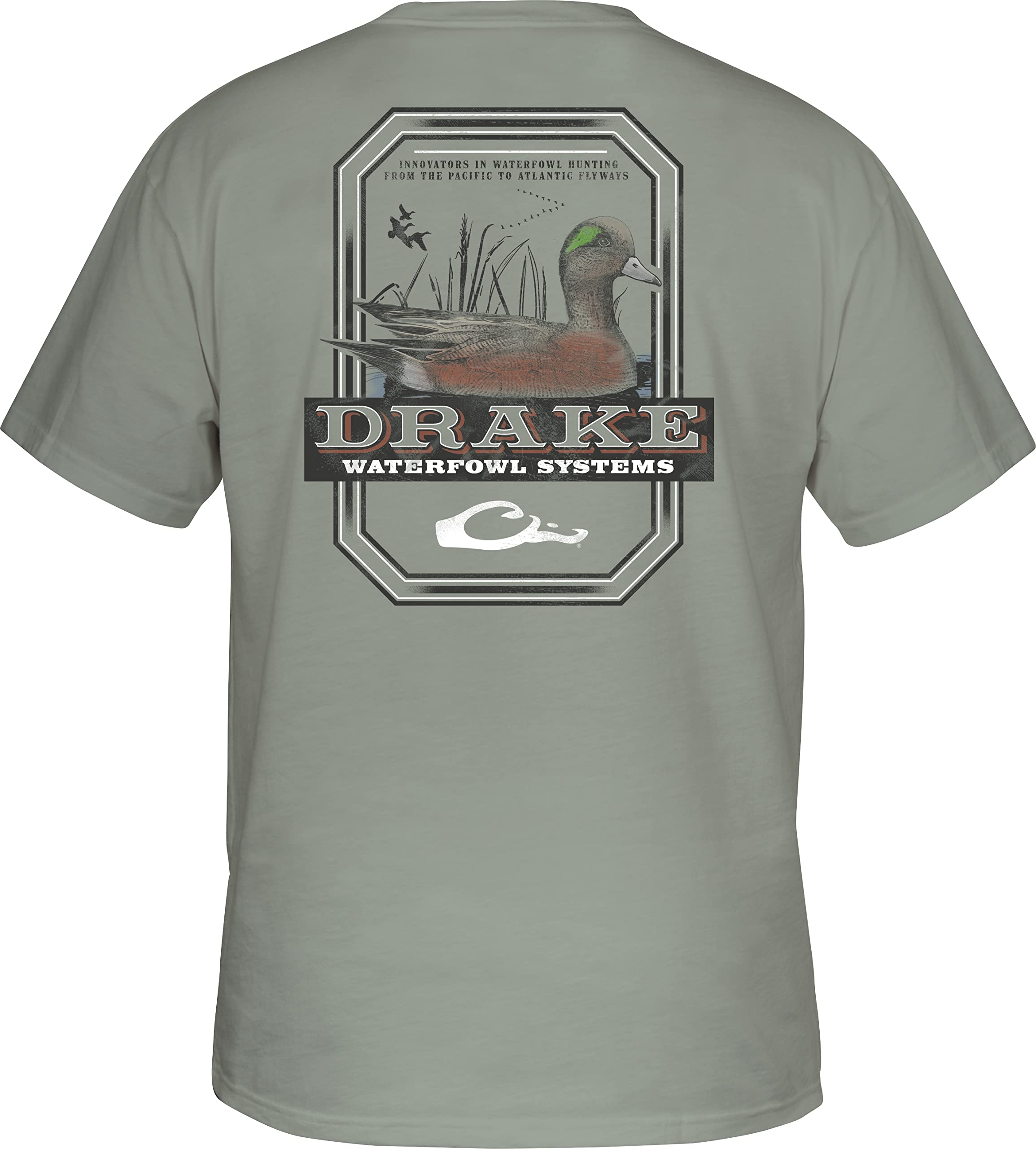 Drake Waterfowl Men's Cotton Short Sleeve T-Shirt - Breathable & Comfortable Casual Wear for Hunting, Fishing & Outdoor Activities