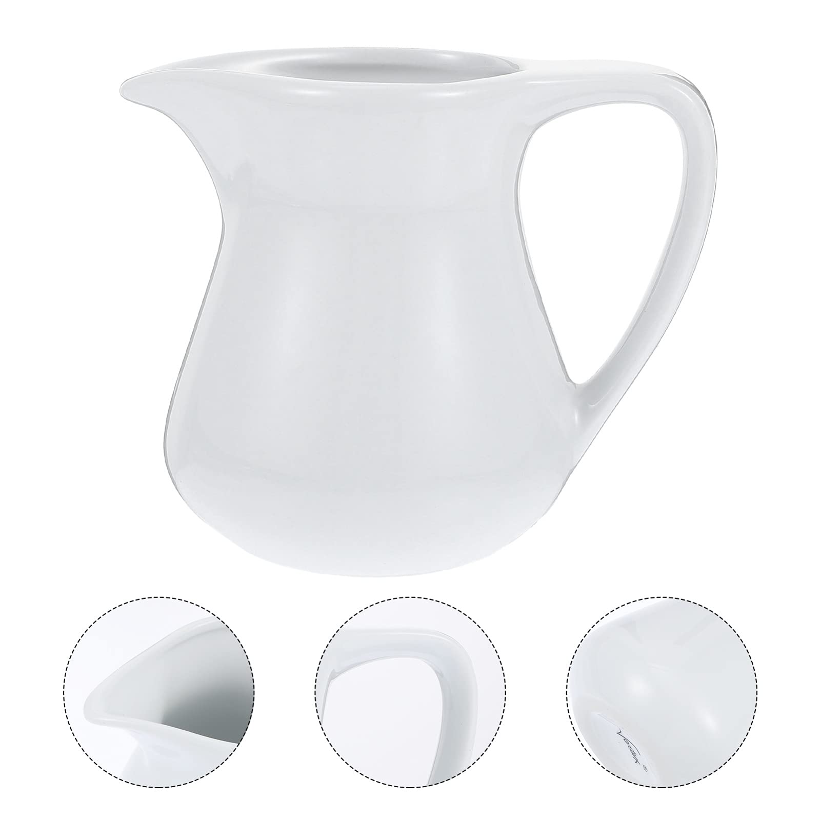 Cabilock Porcelain Gravy Boat 200ml - Sauce Jug for Salad, Milk & Oil Dispenser