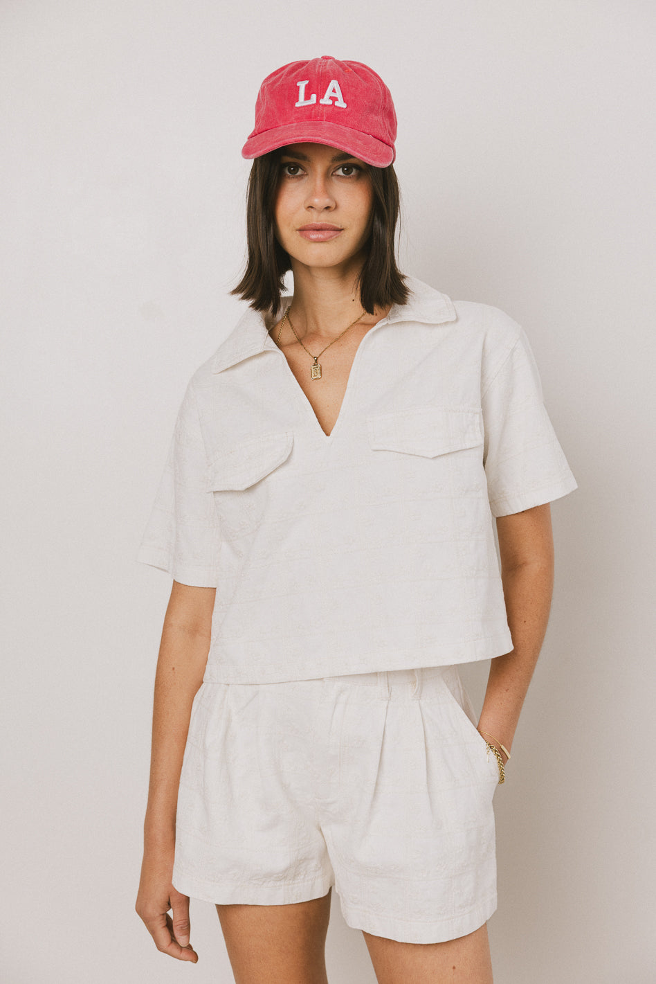Lola Embroidered Women's Blouse - Floral Stitch Boho Chic Tunic Top for Casual Wear & Summer Outfits