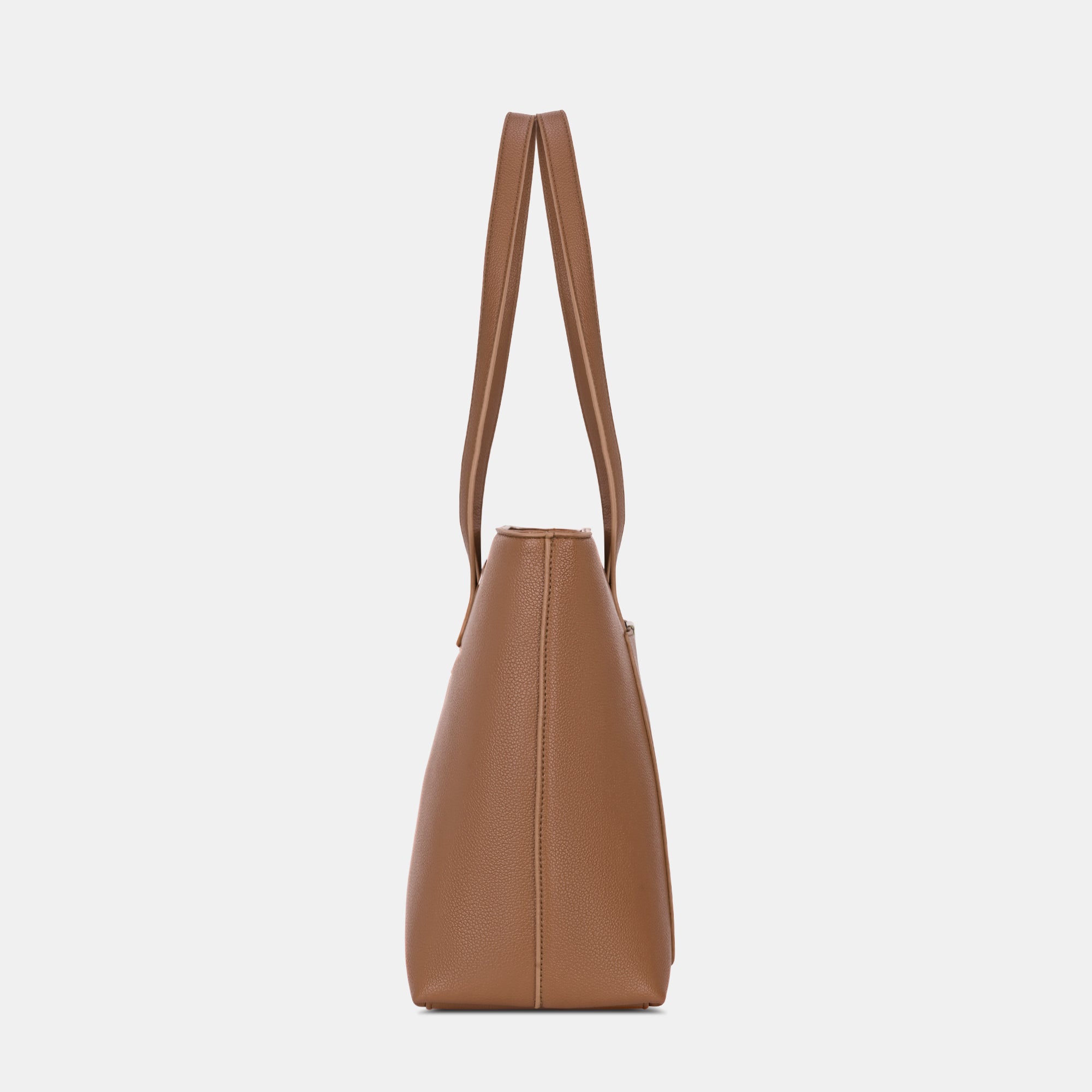 Lavie Luxe Bliss Tan Large Women's Tote Bag - Stylish & Spacious Handbag for Work, Travel & Everyday Use | Premium Leather Shoulder Bag for Women