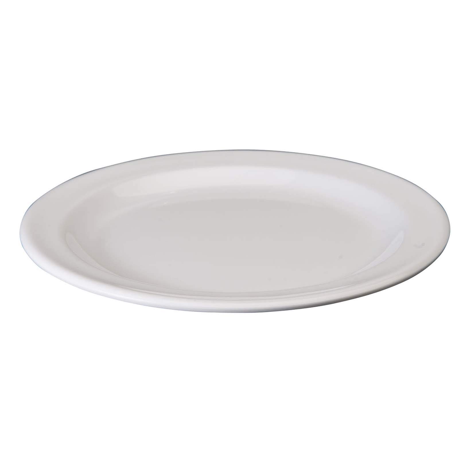 Winco MMPR-7W 7.5 Inch Round White Dessert Plates - Set of 12, Durable Porcelain Appetizer Plates for Cake, Pastry, Cookies - Perfect for Parties, Restaurants, and Home Dining