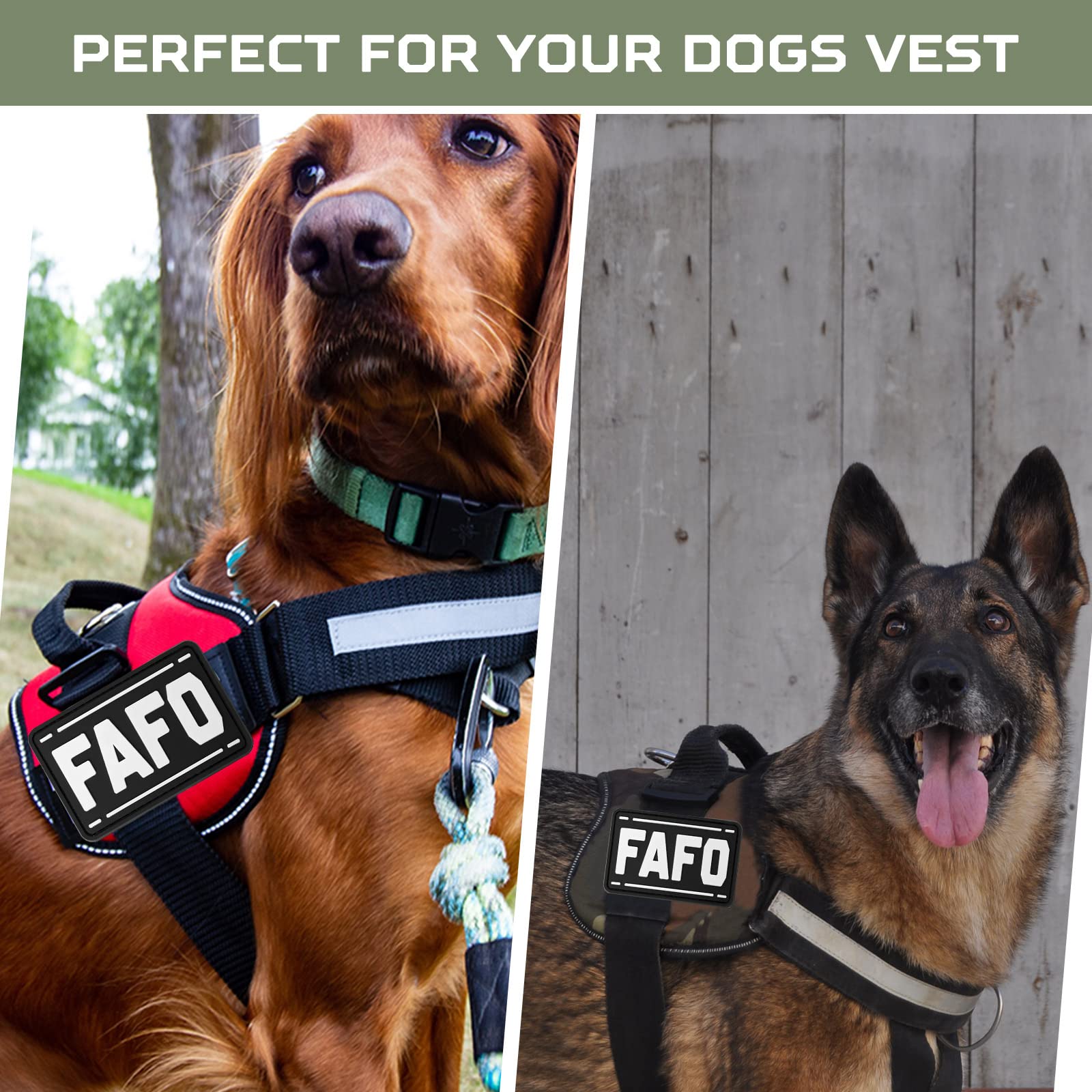 FAFO PVC Patch - Funny 'Fuck Around and Find Out' Tactical Morale Patch | Hook and Loop Backing for Military Gear, Backpacks, Dog Harnesses & Hats | Perfect for Outdoor Adventures, Airsoft Games & Tactical Enthusiasts