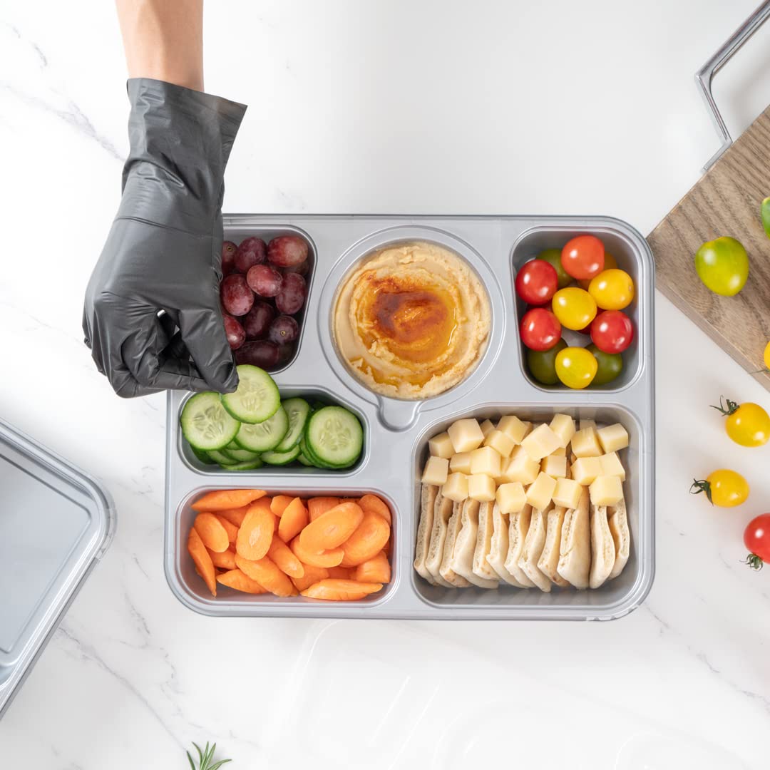 Restaurantware Futura 50.7oz Meal Prep Containers with Lids - 100 Pack Tamper-Evident Microwavable Disposable Plastic Food Storage Containers for Takeout, Lunches & Meal Prepping - BPA-Free, Leak-Proof (Ideal for Restaurants, Catering & Home Meal Prep)